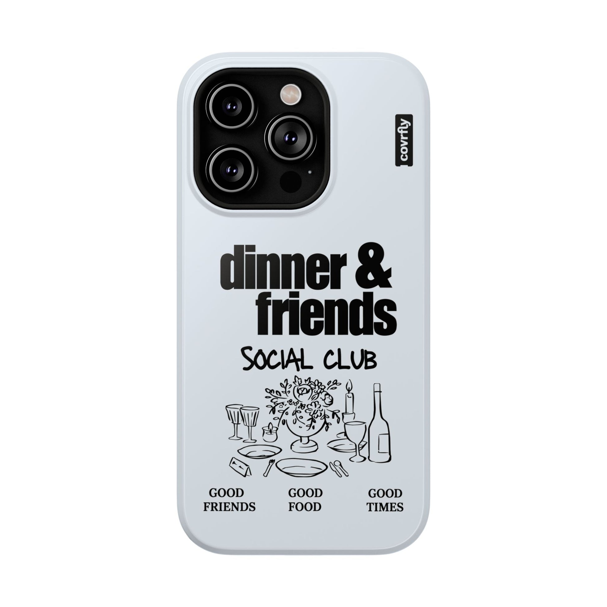 Funda Dinner & Friends para iPhone 14 Pro - View 1 - Diseño Premium covrfly