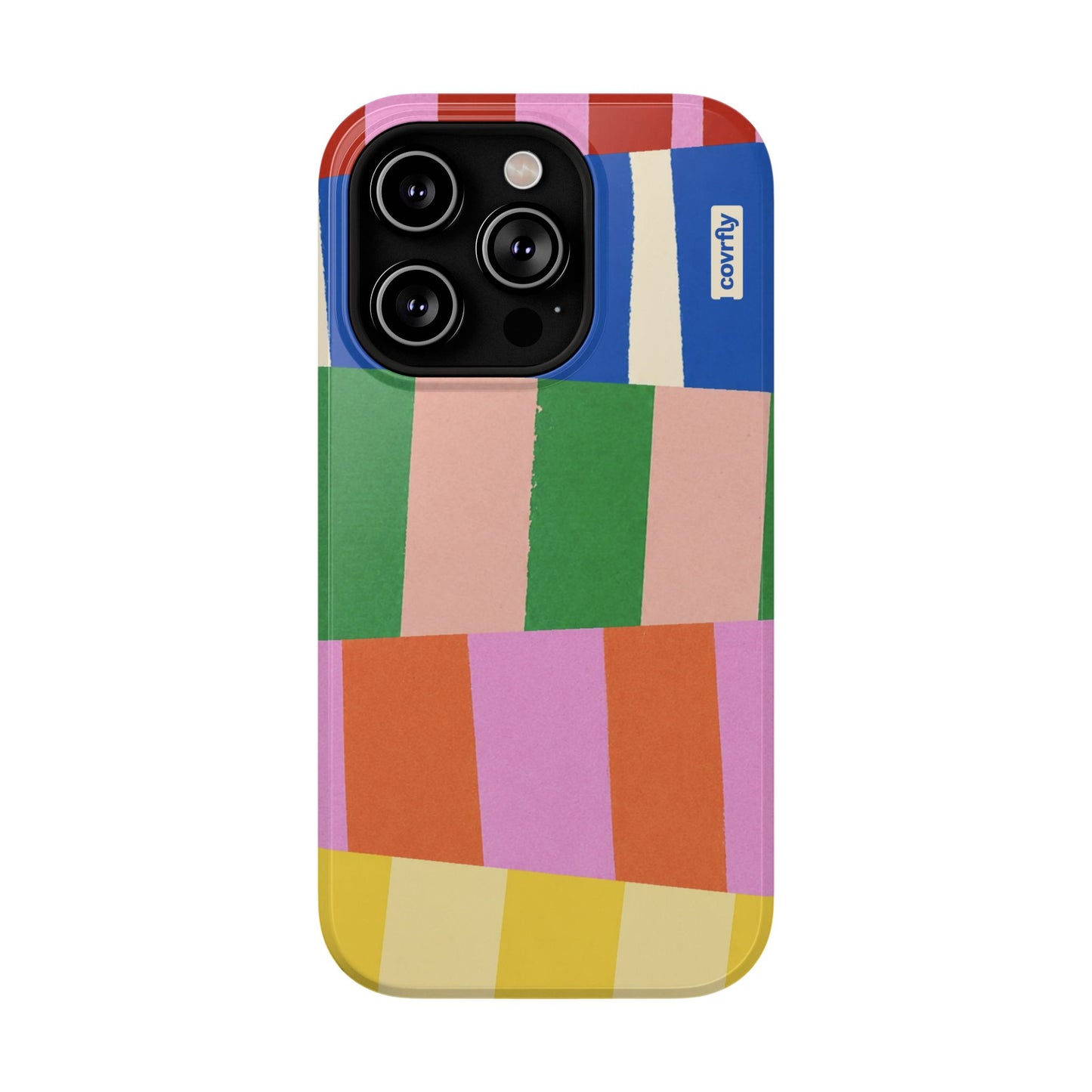 Funda Franjas Rotas para iPhone 14 Pro - View 1 - Diseño Premium covrfly