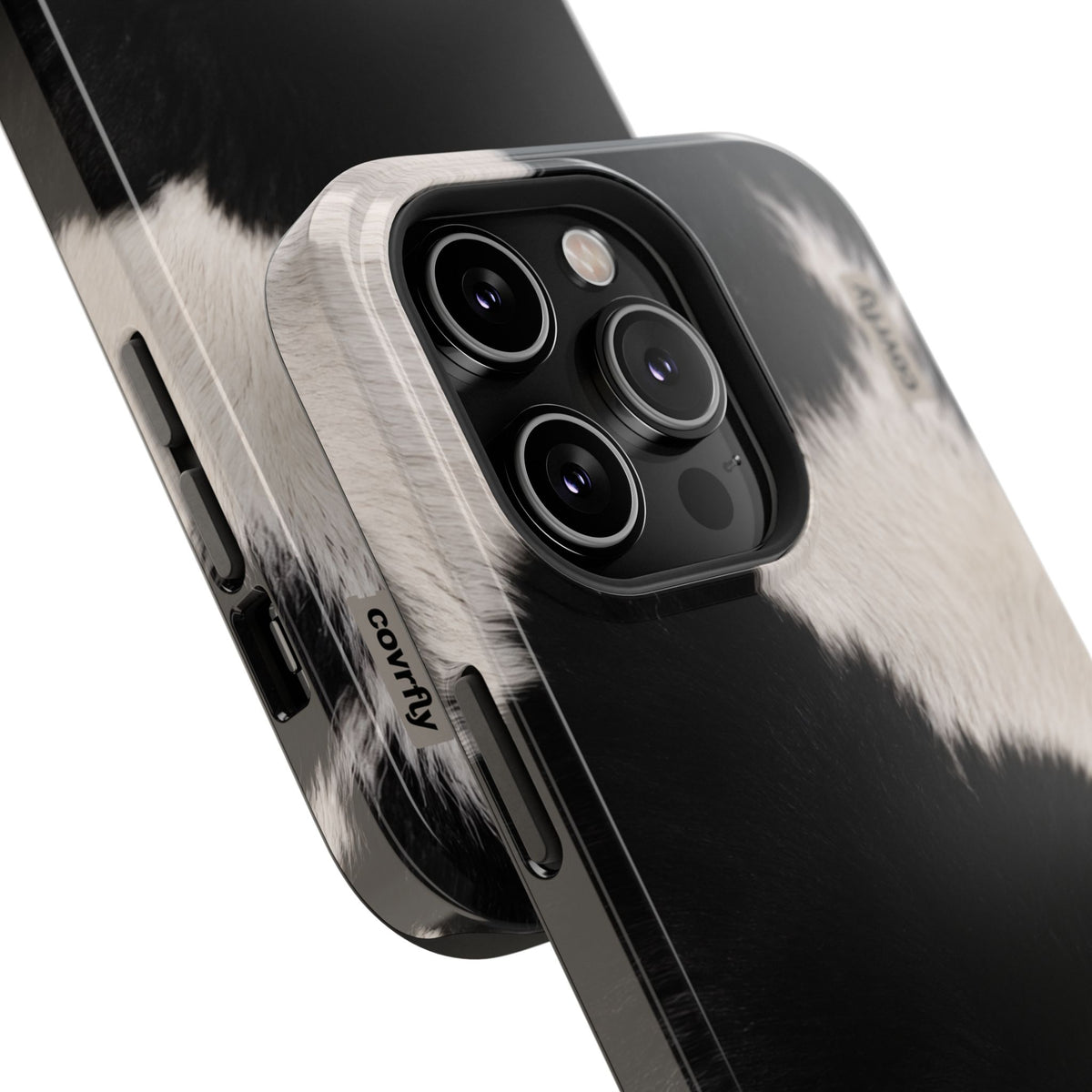 Funda Blanco, negro, punto. para iPhone 14 Pro - View 2 - Diseño Premium covrfly