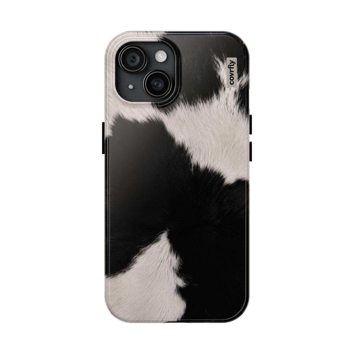 Funda Blanco, negro, punto. para iPhone 15 - View 1 - Diseño Premium covrfly