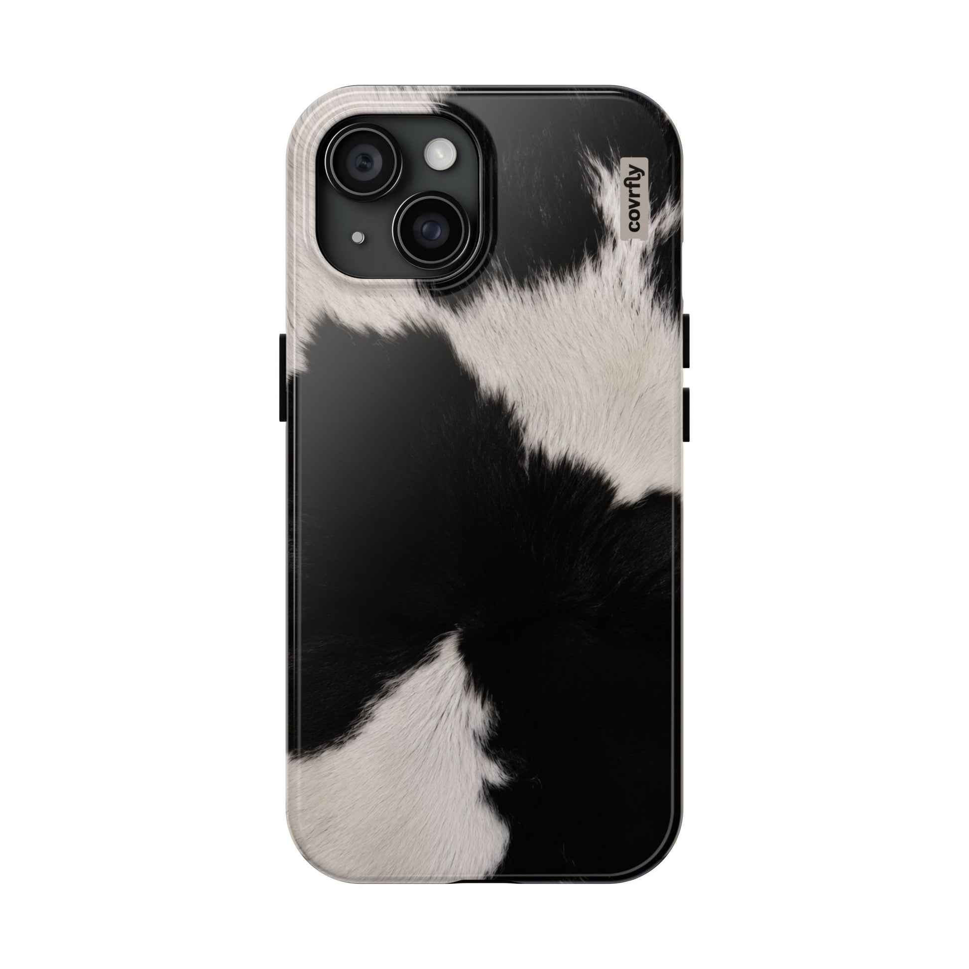 Funda Blanco, negro, punto. para iPhone 15 - View 1 - Diseño Premium covrfly