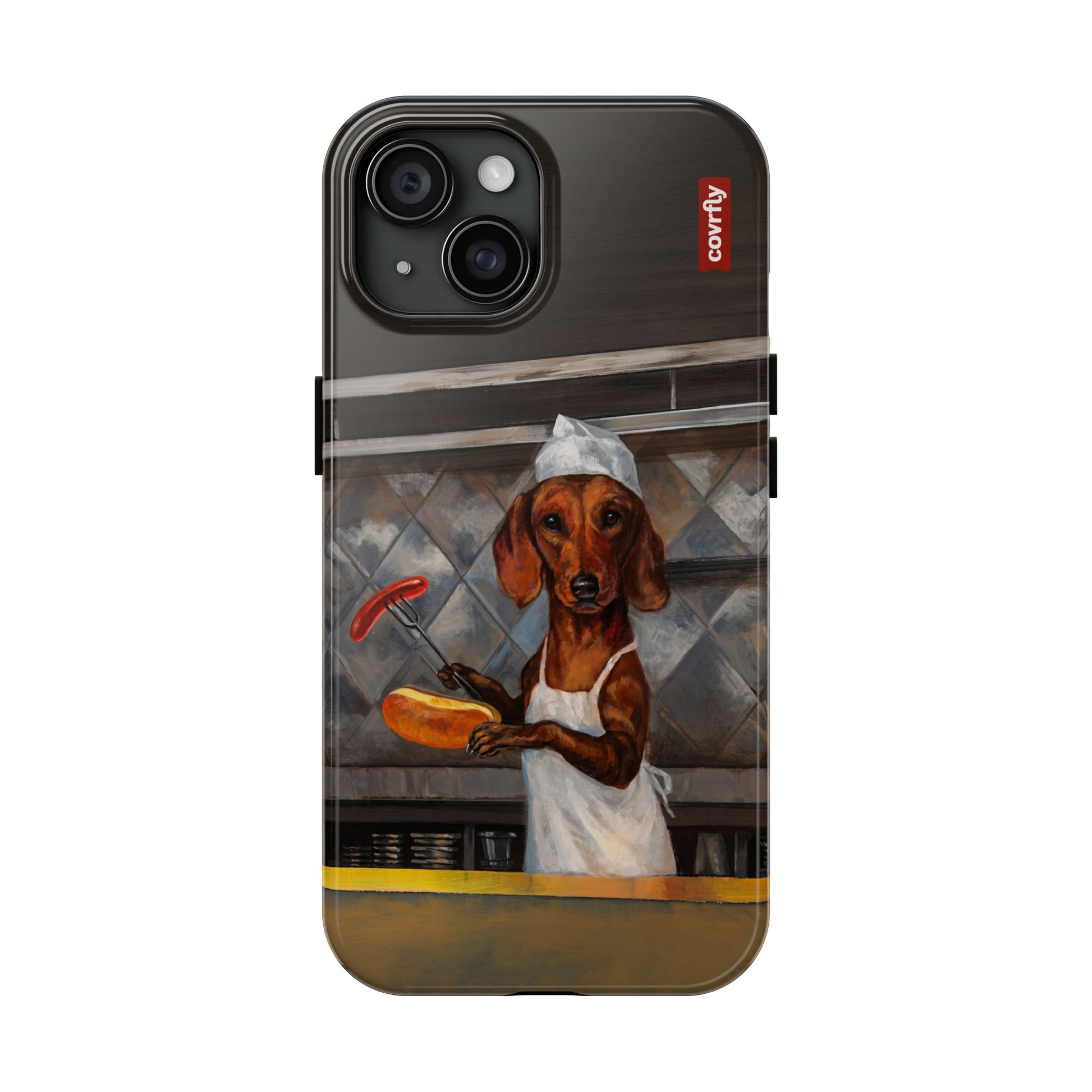 Funda Chef Salchicha para iPhone 15 - View 1 - Diseño Premium covrfly