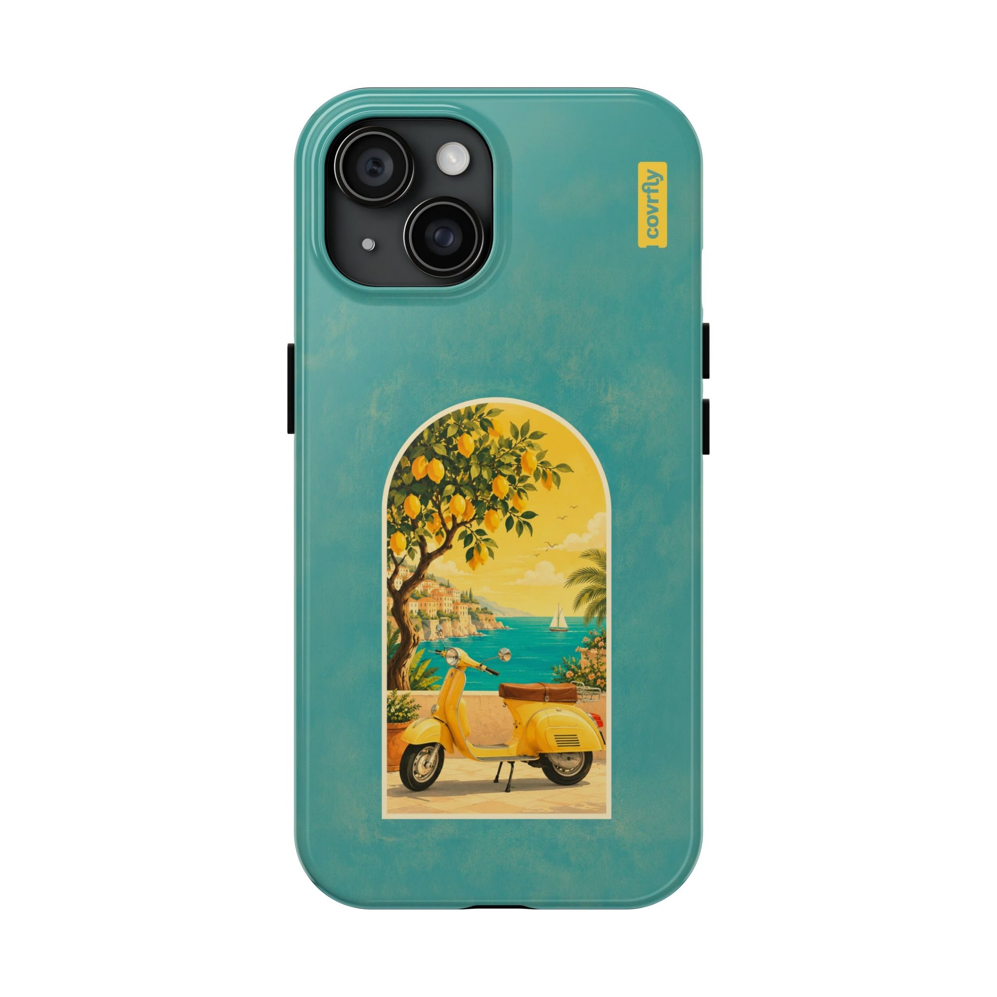 Funda Costa Quieta para iPhone 15 - View 1 - Diseño Premium covrfly
