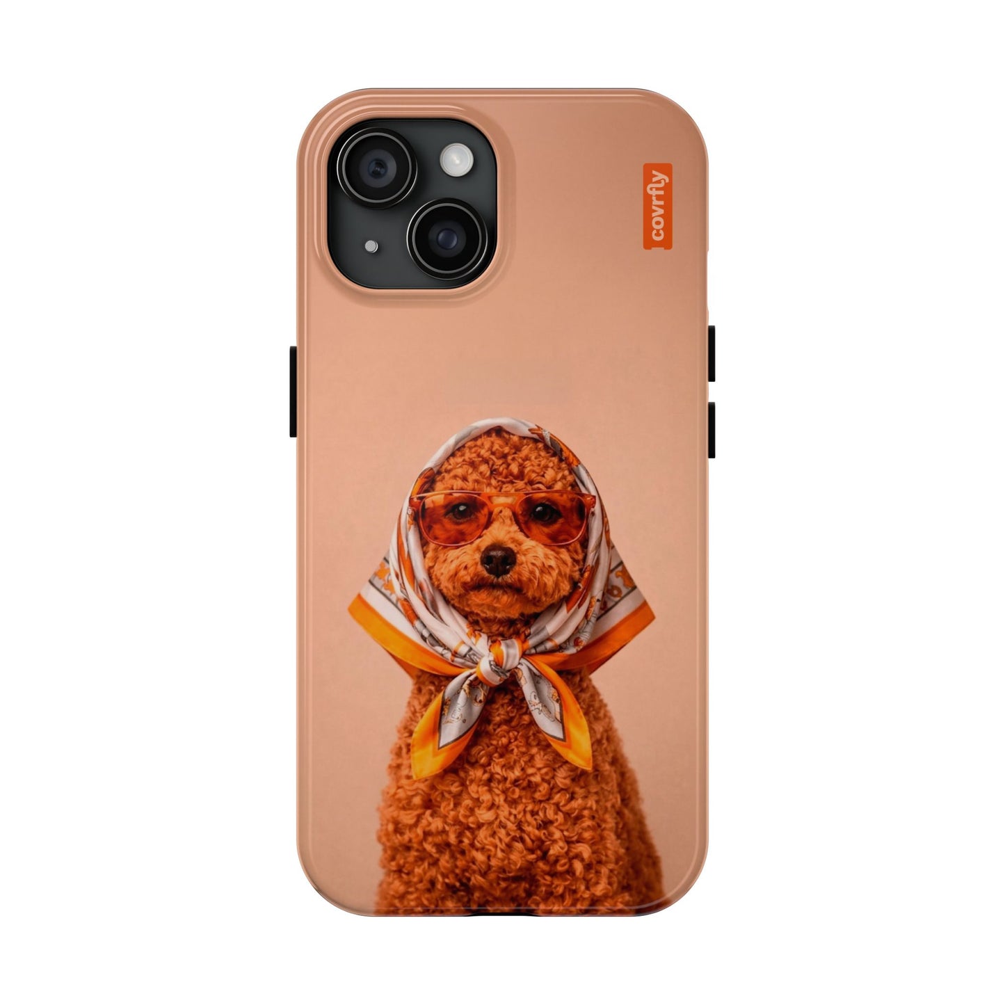 Funda Couture Pup para iPhone 15 - View 1 - Diseño Premium covrfly
