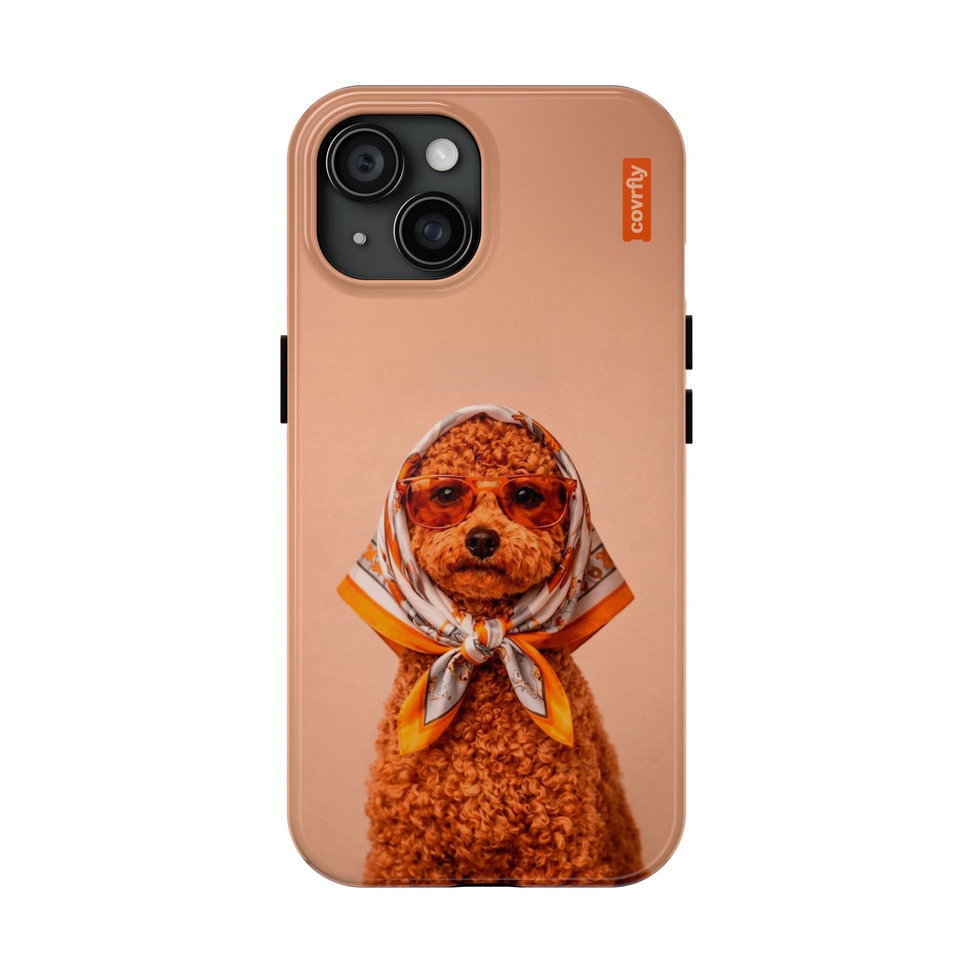 Funda Couture Pup para iPhone 15 - View 1 - Diseño Premium covrfly