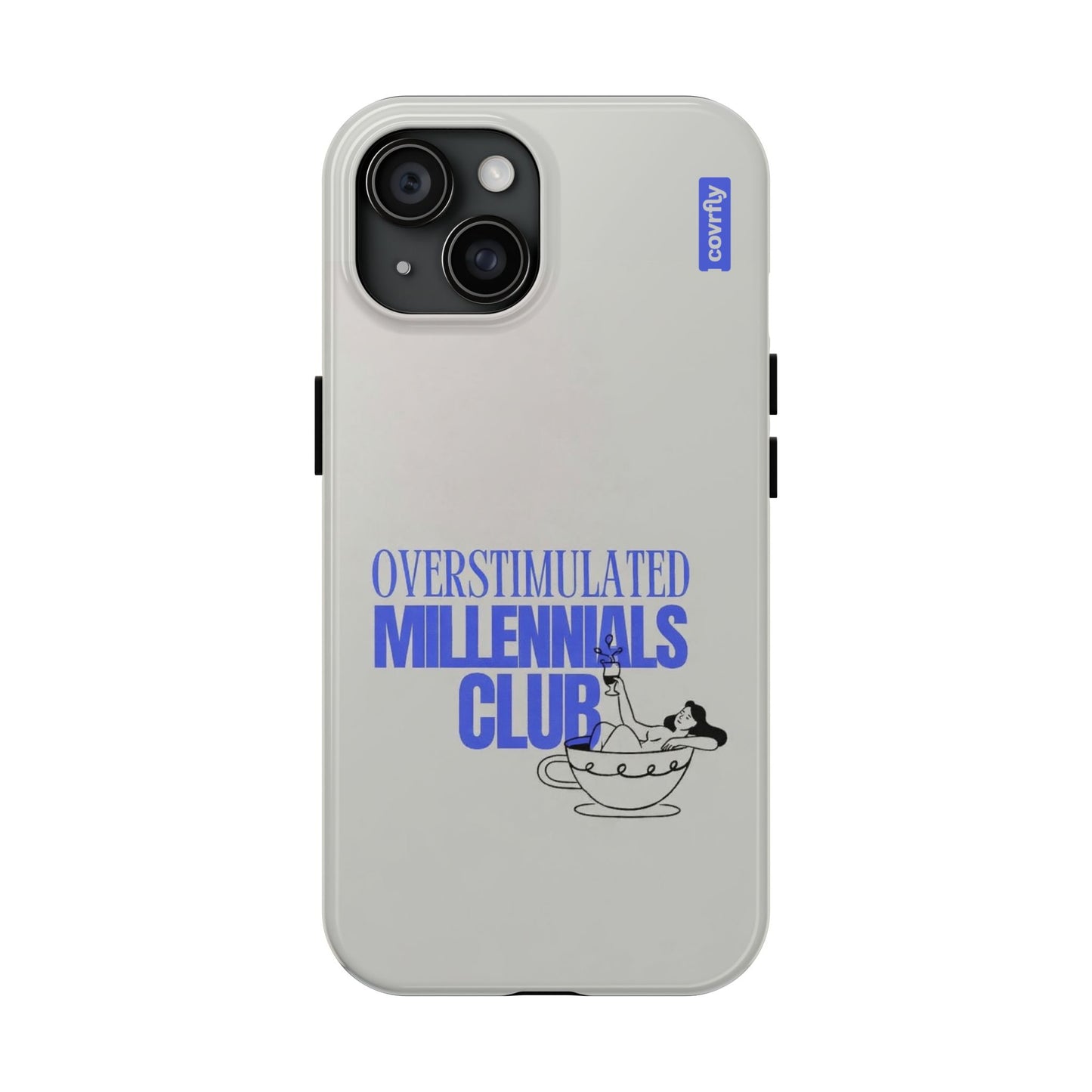 Funda Overstimulated Club para iPhone 15 - View 1 - Diseño Premium covrfly