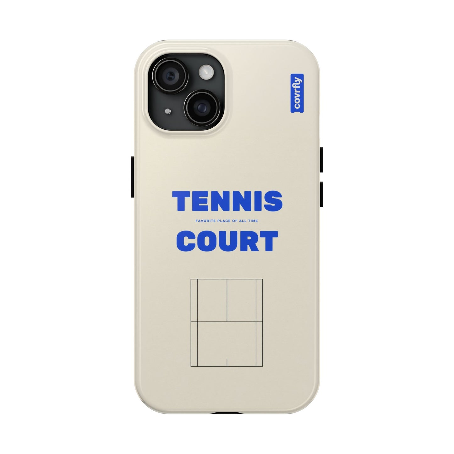 Funda Tennis Court para iPhone 15 - View 1 - Diseño Premium covrfly