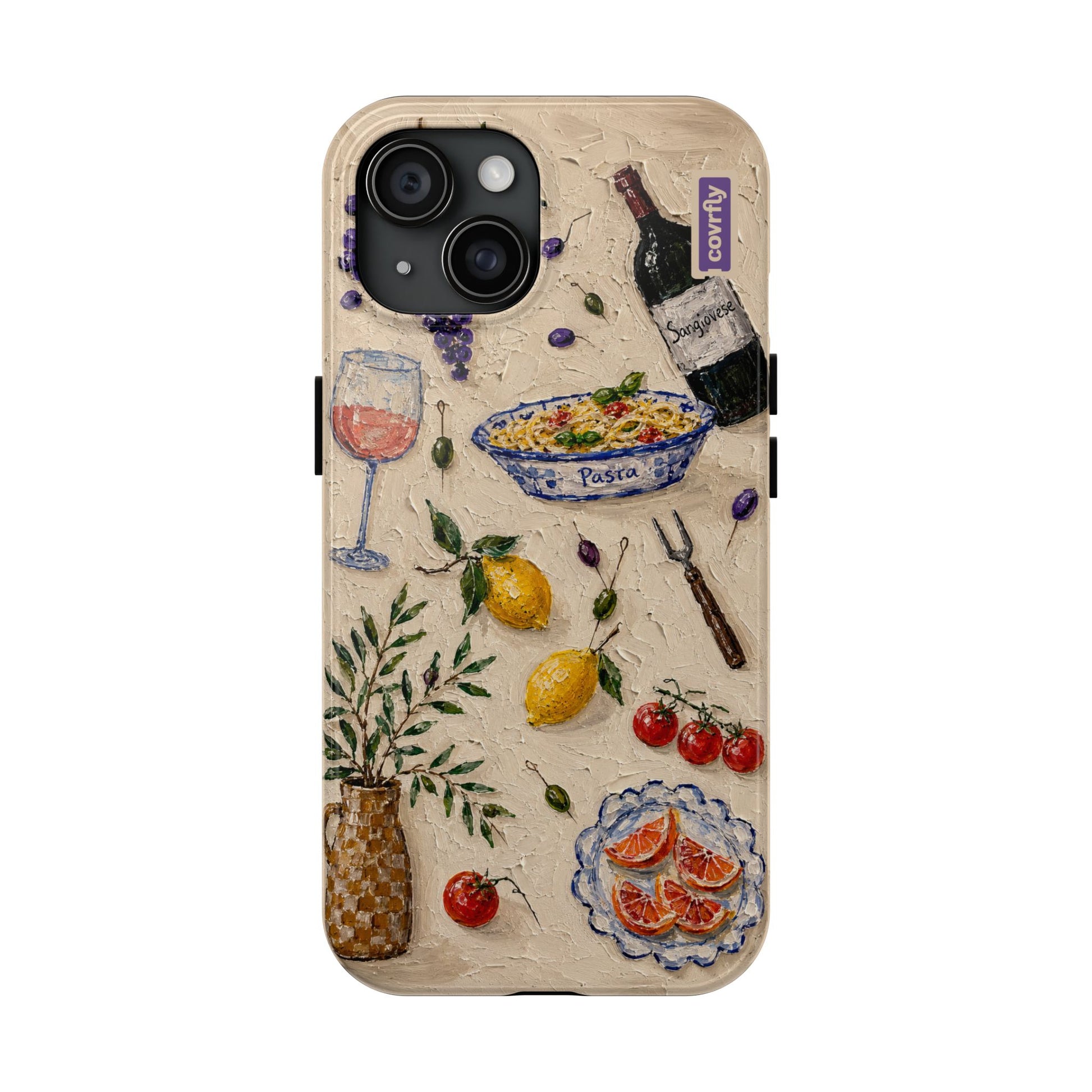 Funda Trattoria para iPhone 15 - View 1 - Diseño Premium covrfly