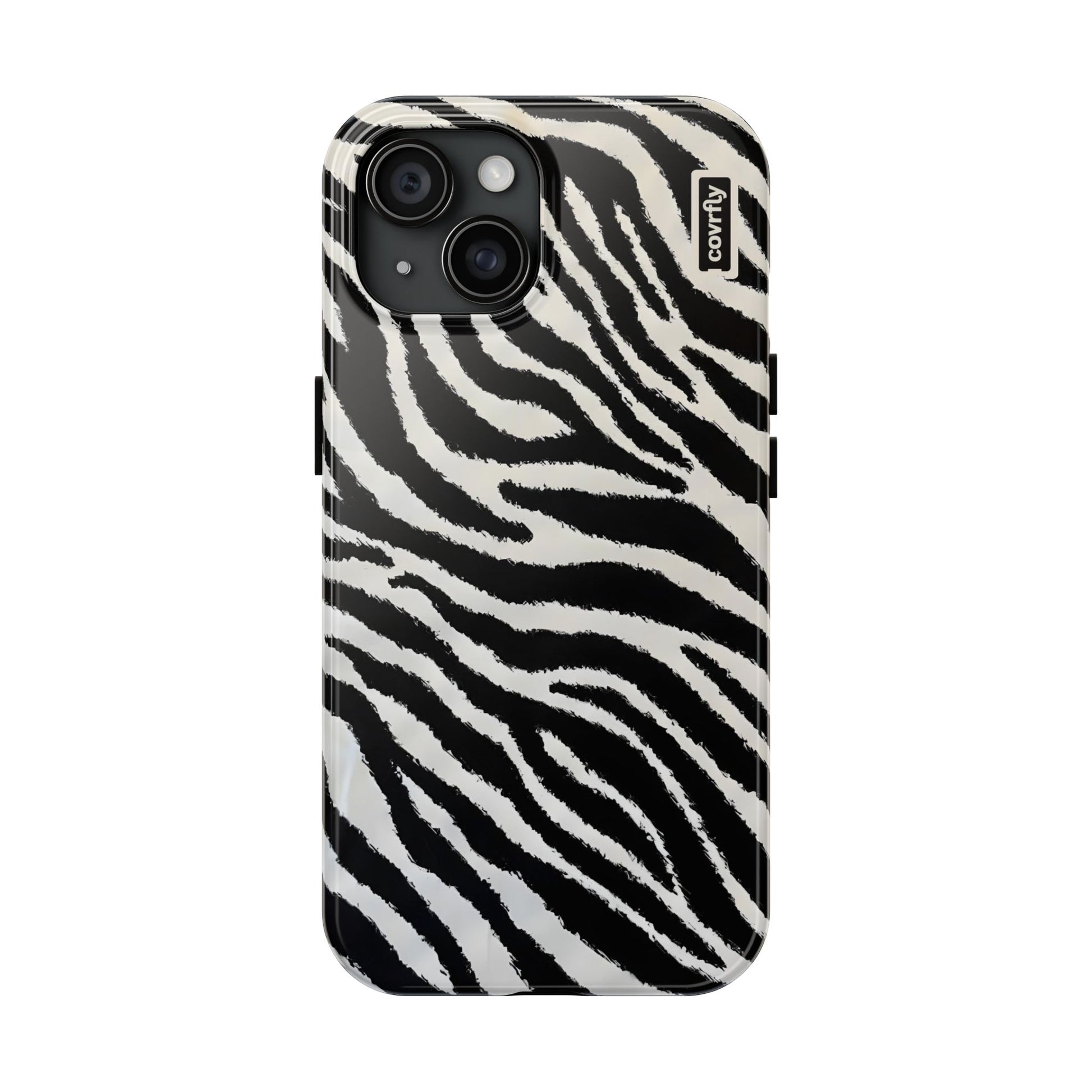 Funda Zebra Mode para iPhone 15 - View 1 - Diseño Premium covrfly
