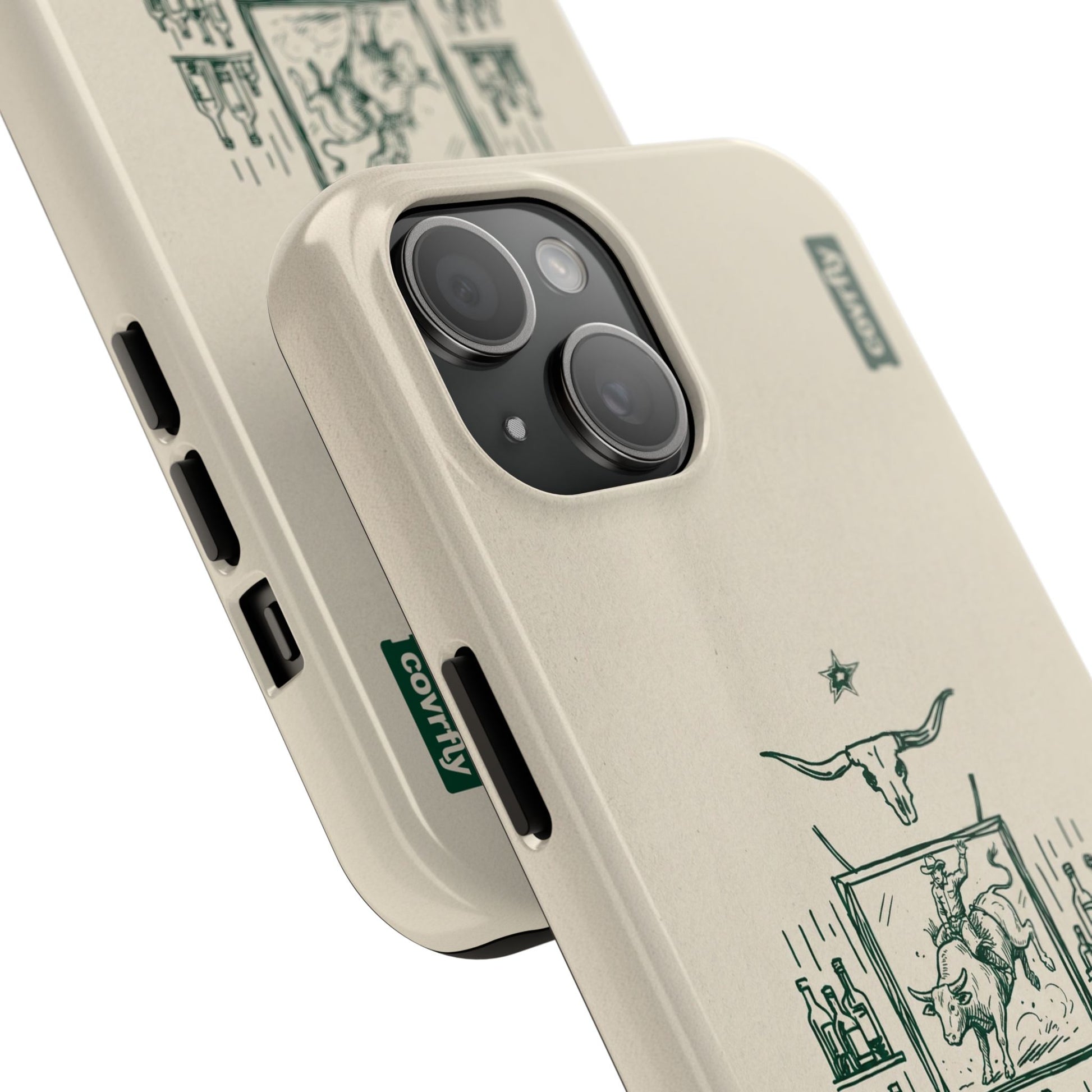 Funda Tres Sillas para iPhone 15 - View 2 - Diseño Premium covrfly