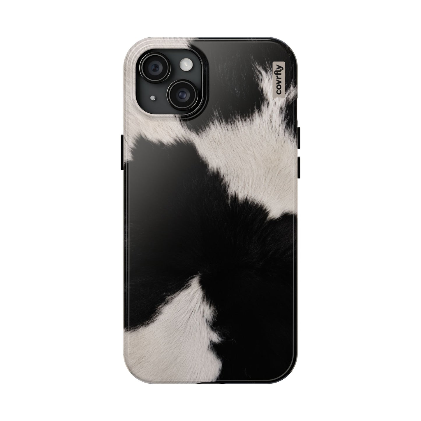 Funda Blanco, negro, punto. para iPhone 15 Plus - View 1 - Diseño Premium covrfly