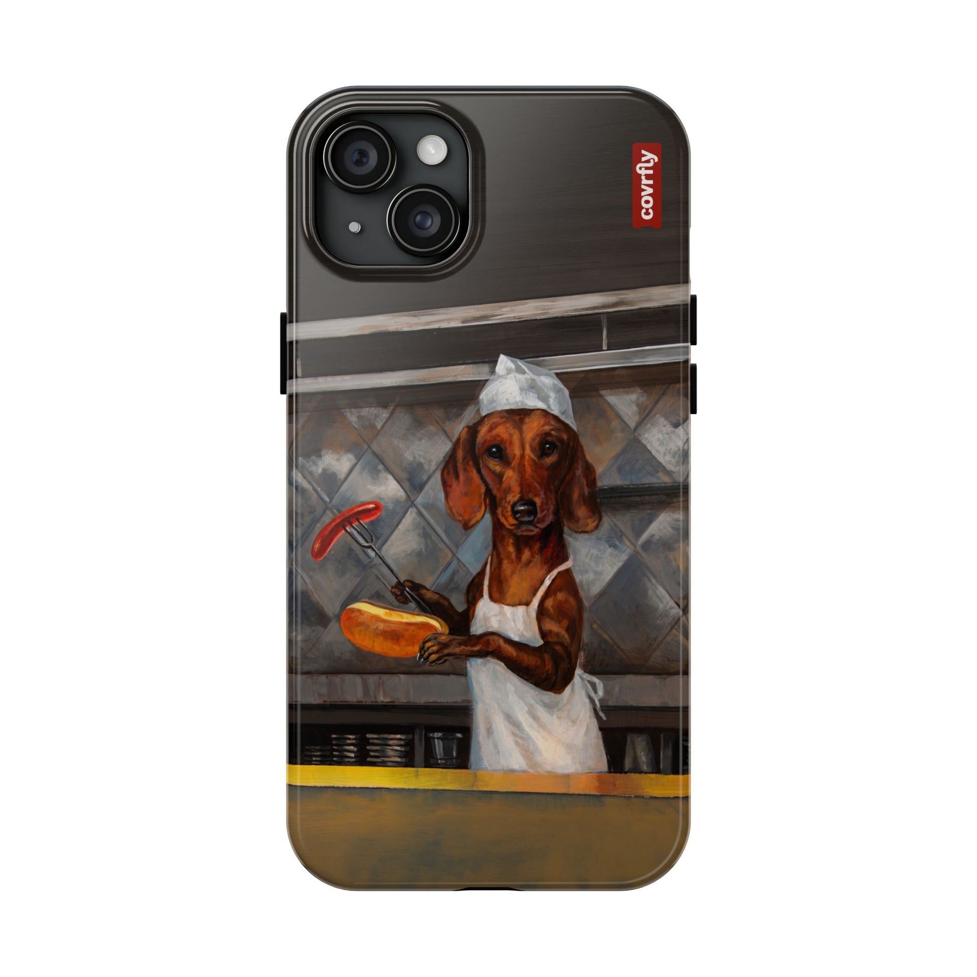 Funda Chef Salchicha para iPhone 15 Plus - View 1 - Diseño Premium covrfly