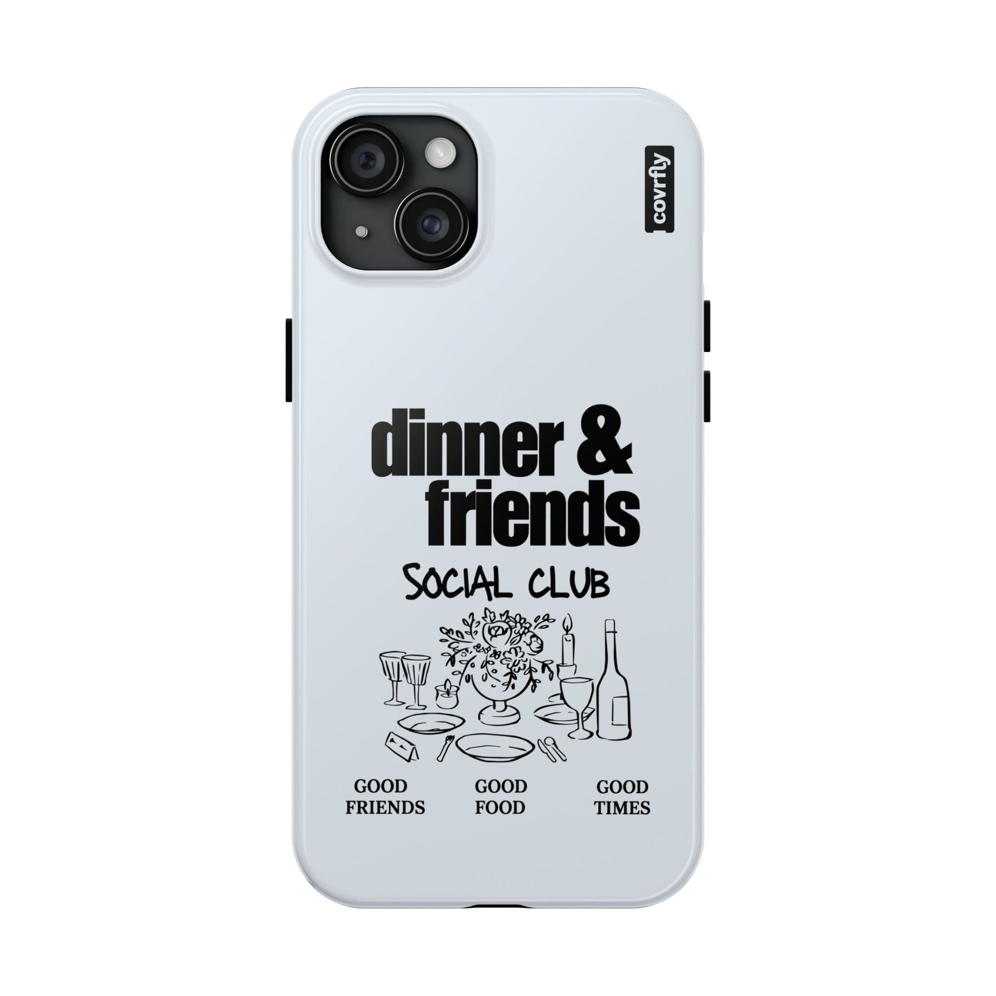 Funda Dinner & Friends para iPhone 15 Plus - View 1 - Diseño Premium covrfly