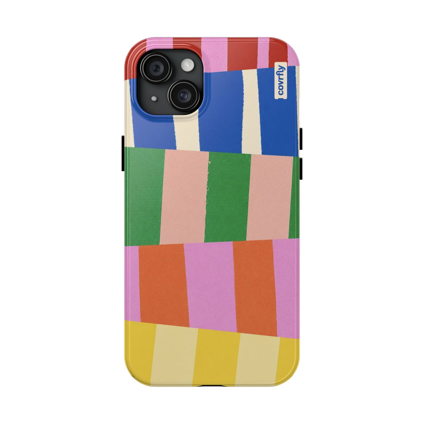Funda Franjas Rotas para iPhone 15 Plus - View 1 - Diseño Premium covrfly