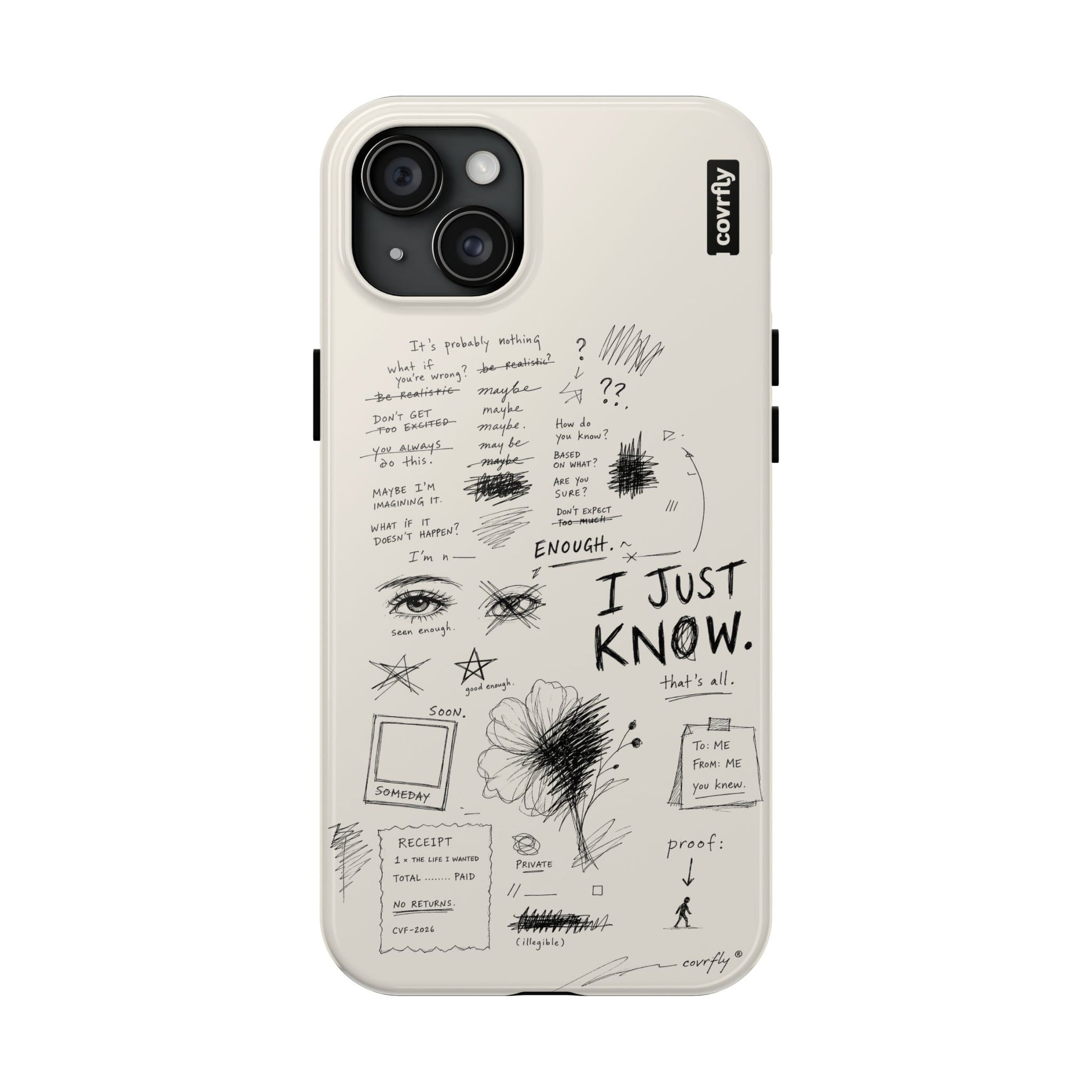 Funda I Just Know para iPhone 15 Plus - View 1 - Diseño Premium covrfly