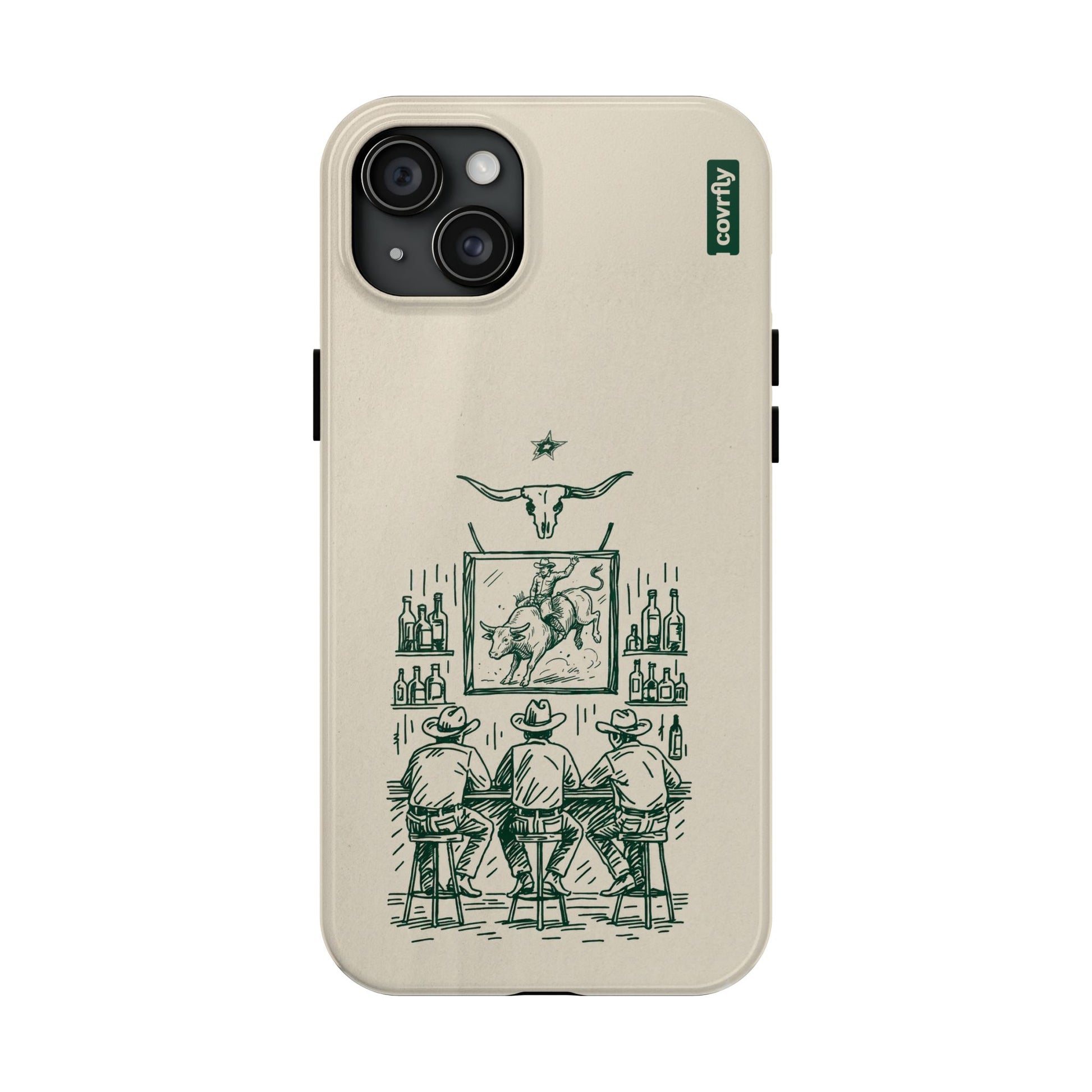 Funda Tres Sillas para iPhone 15 Plus - View 1 - Diseño Premium covrfly