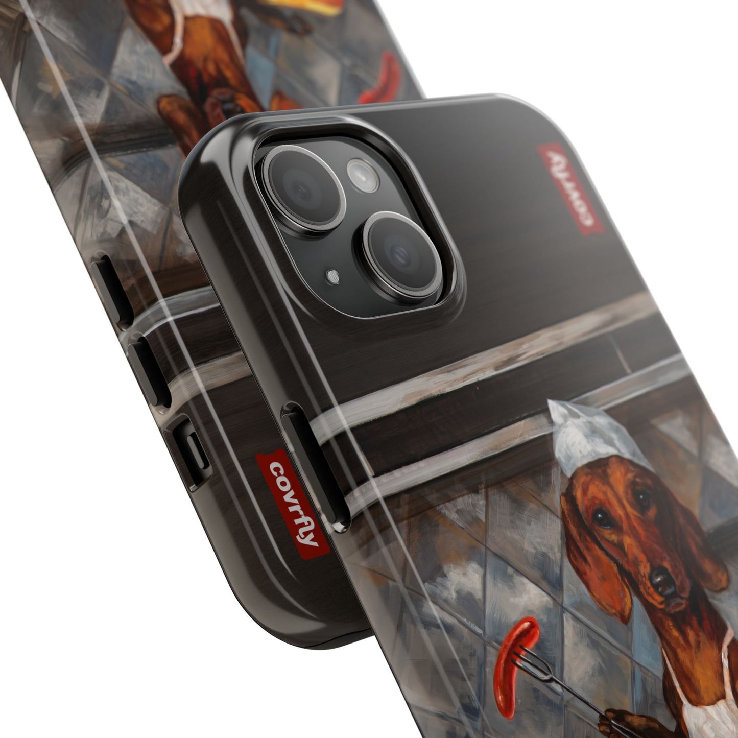 Funda Chef Salchicha para iPhone 15 Plus - View 2 - Diseño Premium covrfly