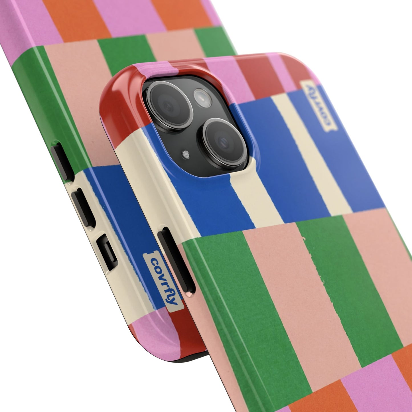 Funda Franjas Rotas para iPhone 15 Plus - View 2 - Diseño Premium covrfly