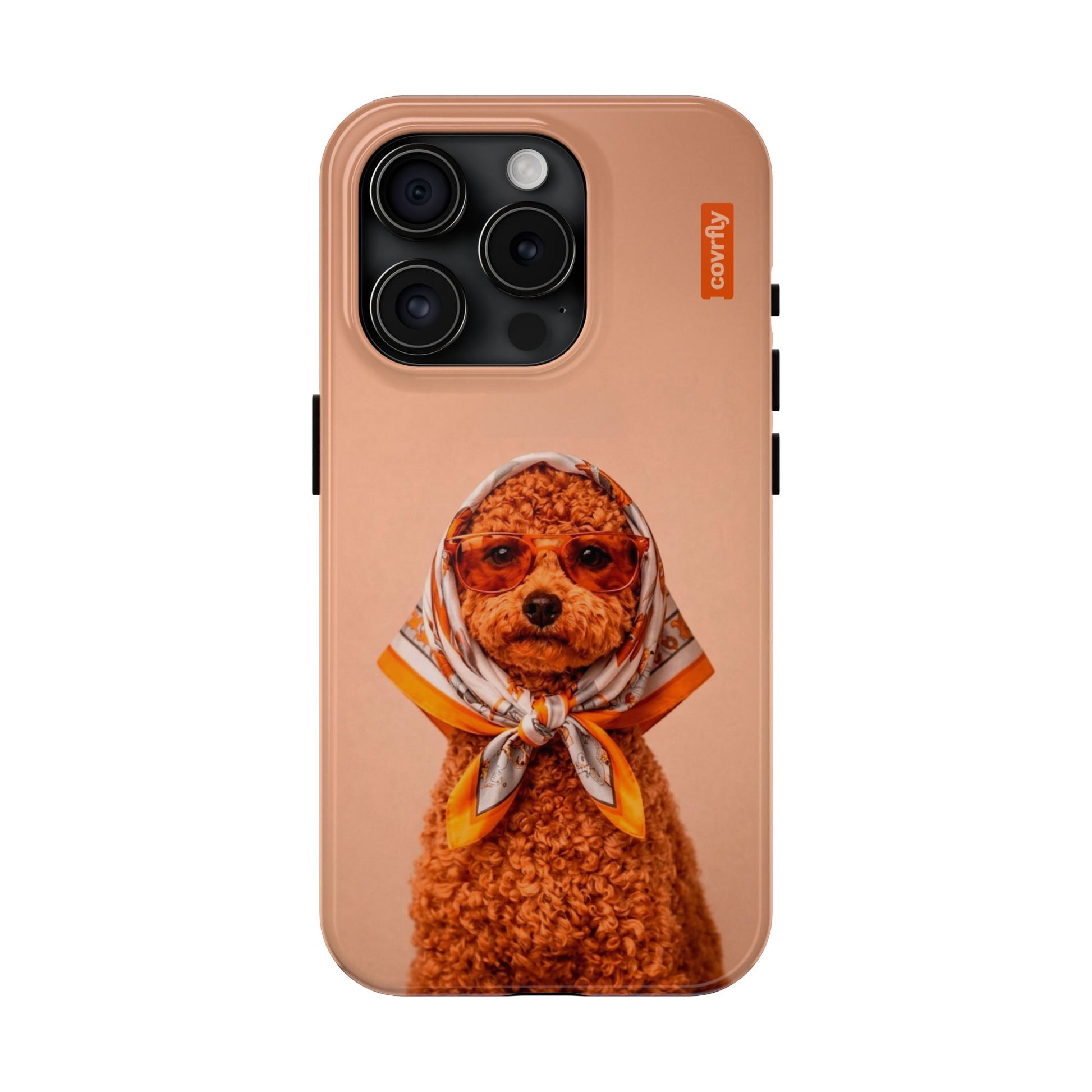 Funda Couture Pup para iPhone 15 Pro - View 1 - Diseño Premium covrfly