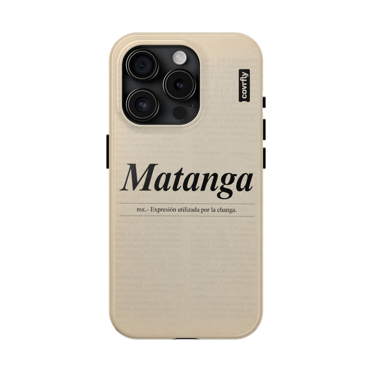Funda Matanga Dijo para iPhone 15 Pro - View 1 - Diseño Premium covrfly