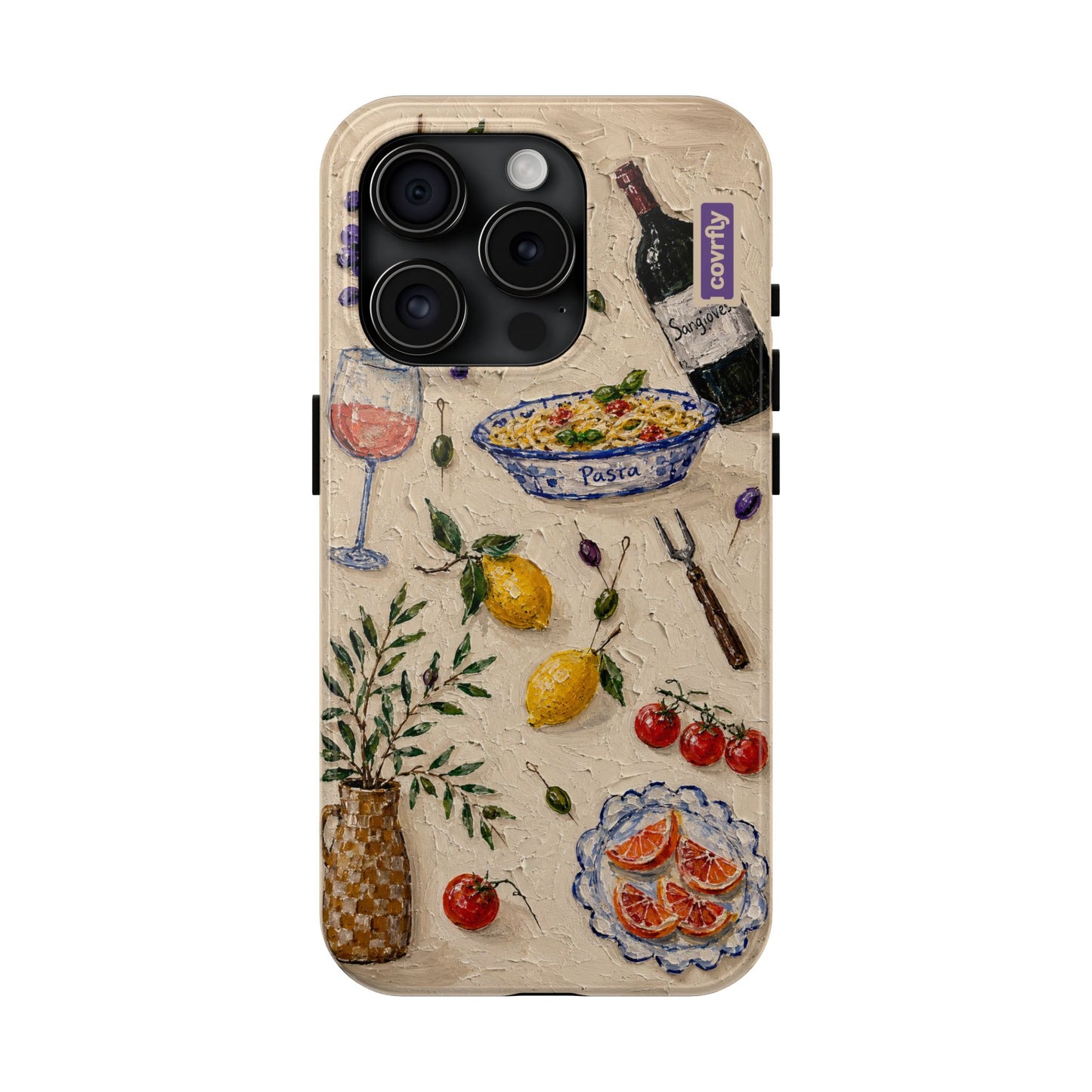 Funda Trattoria para iPhone 15 Pro - View 1 - Diseño Premium covrfly