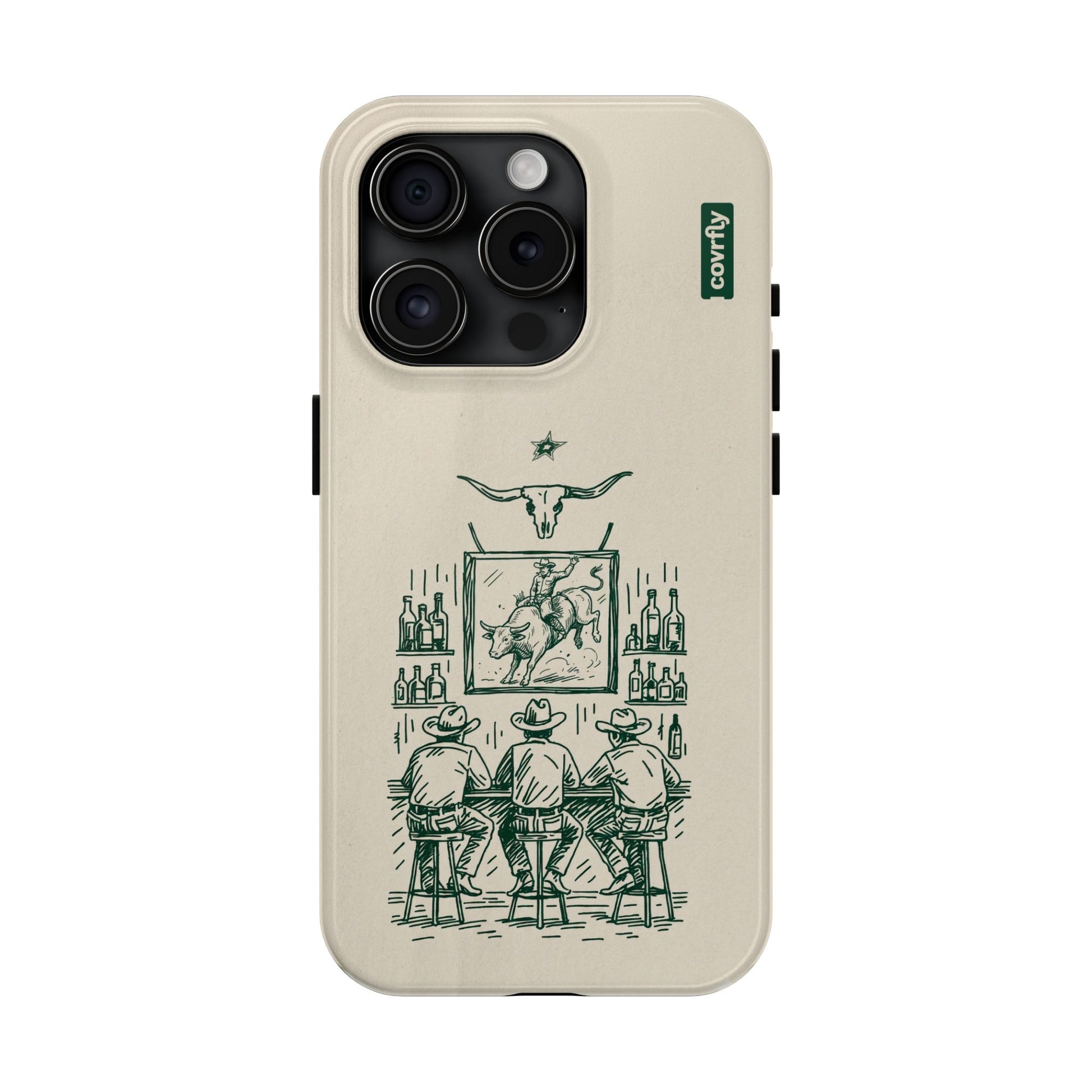 Funda Tres Sillas para iPhone 15 Pro - View 1 - Diseño Premium covrfly