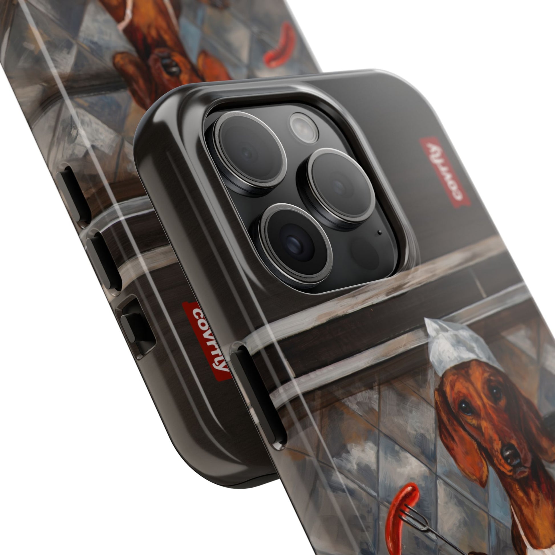 Funda Chef Salchicha para iPhone 15 Pro - View 2 - Diseño Premium covrfly