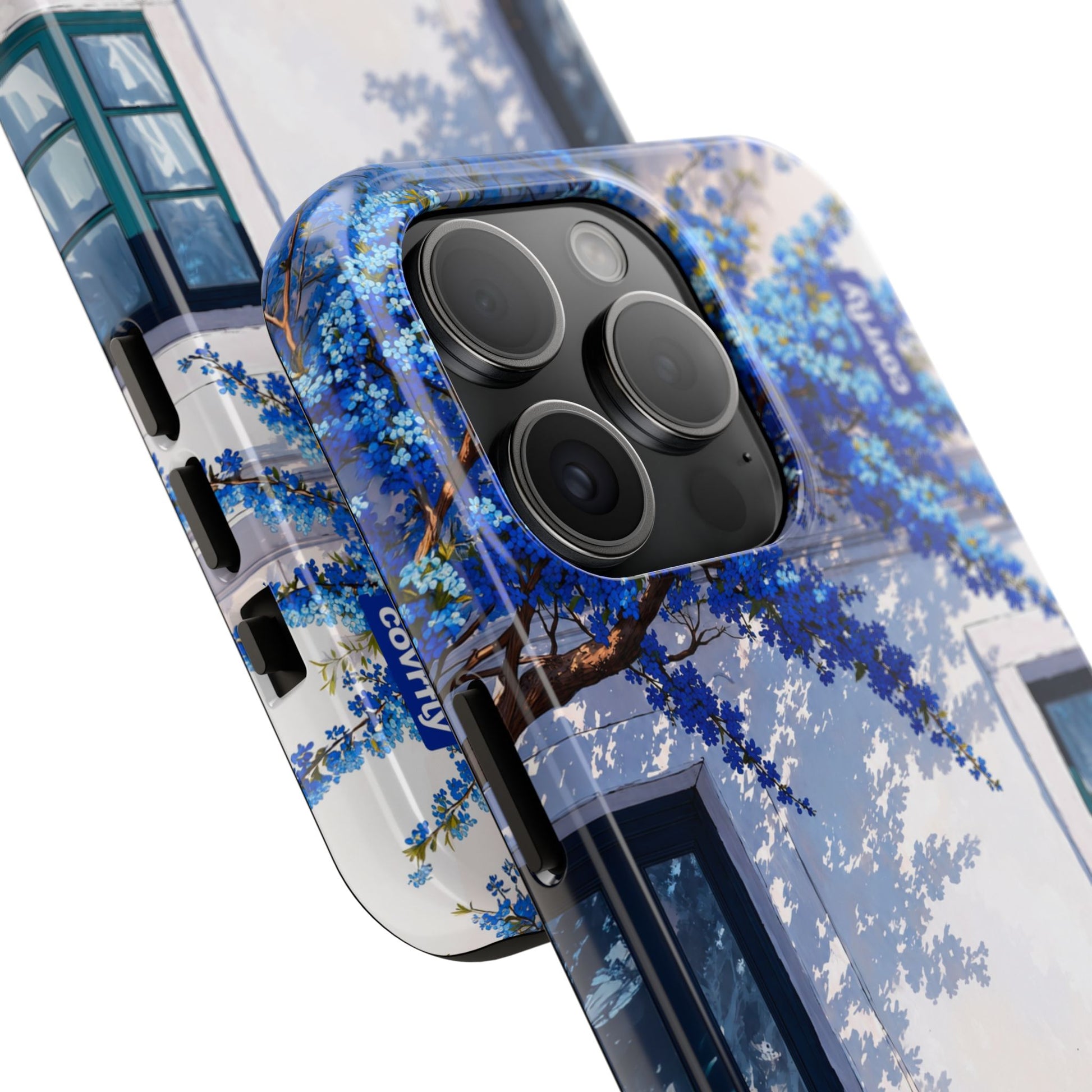 Funda Flores & Ruedas para iPhone 15 Pro - View 2 - Diseño Premium covrfly