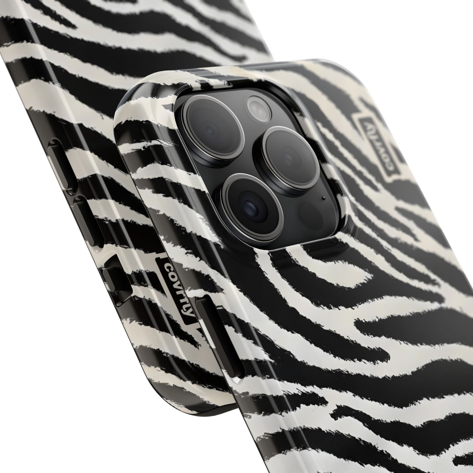 Funda Zebra Mode para iPhone 15 Pro - View 2 - Diseño Premium covrfly