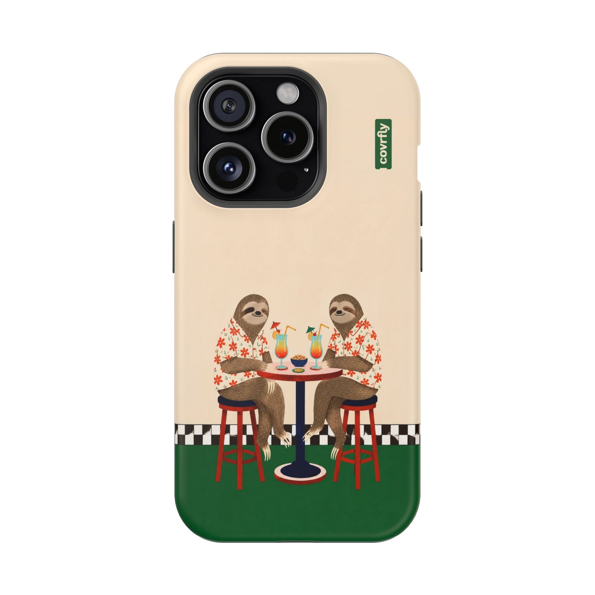 Funda Dos Perezas para iPhone 15 Pro Matte Premium - View 1 - Diseño Premium covrfly