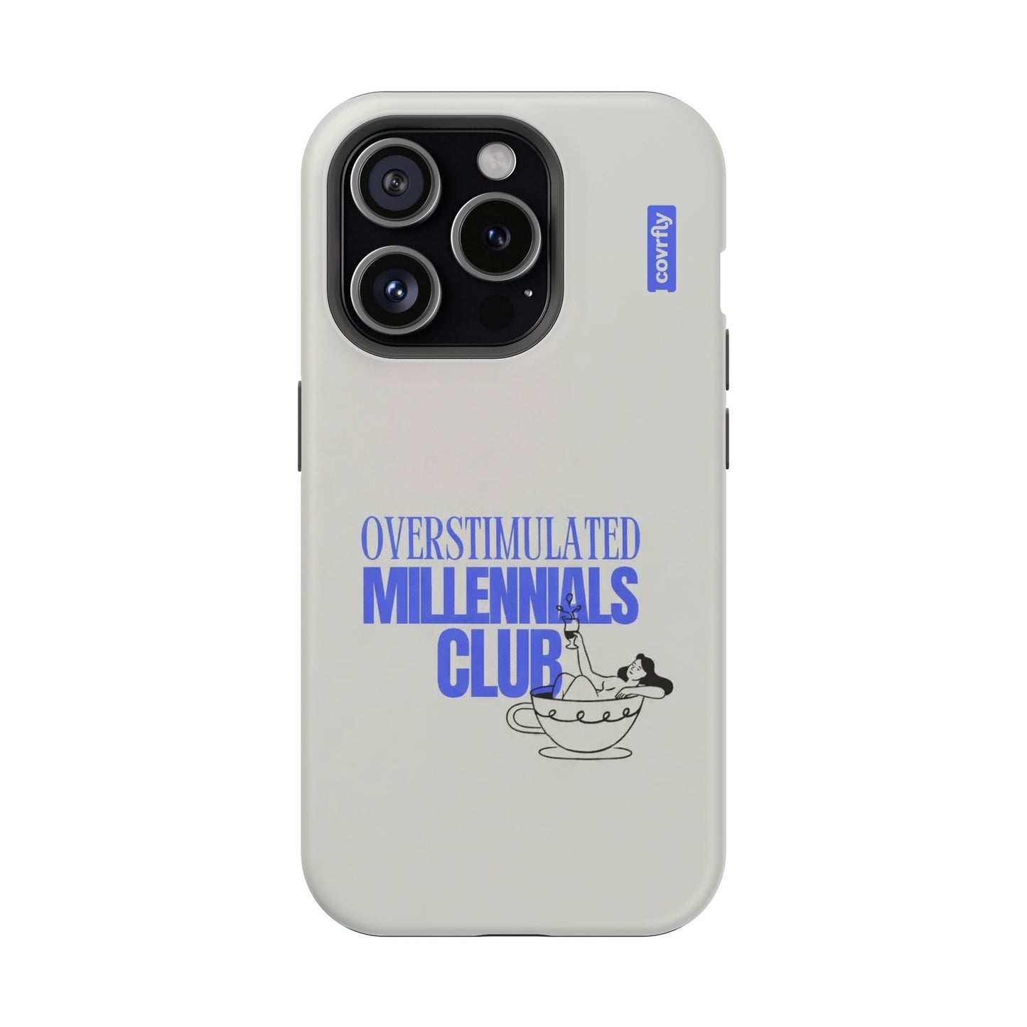 Funda Overstimulated Club para iPhone 15 Pro Matte Premium - View 1 - Diseño Premium covrfly