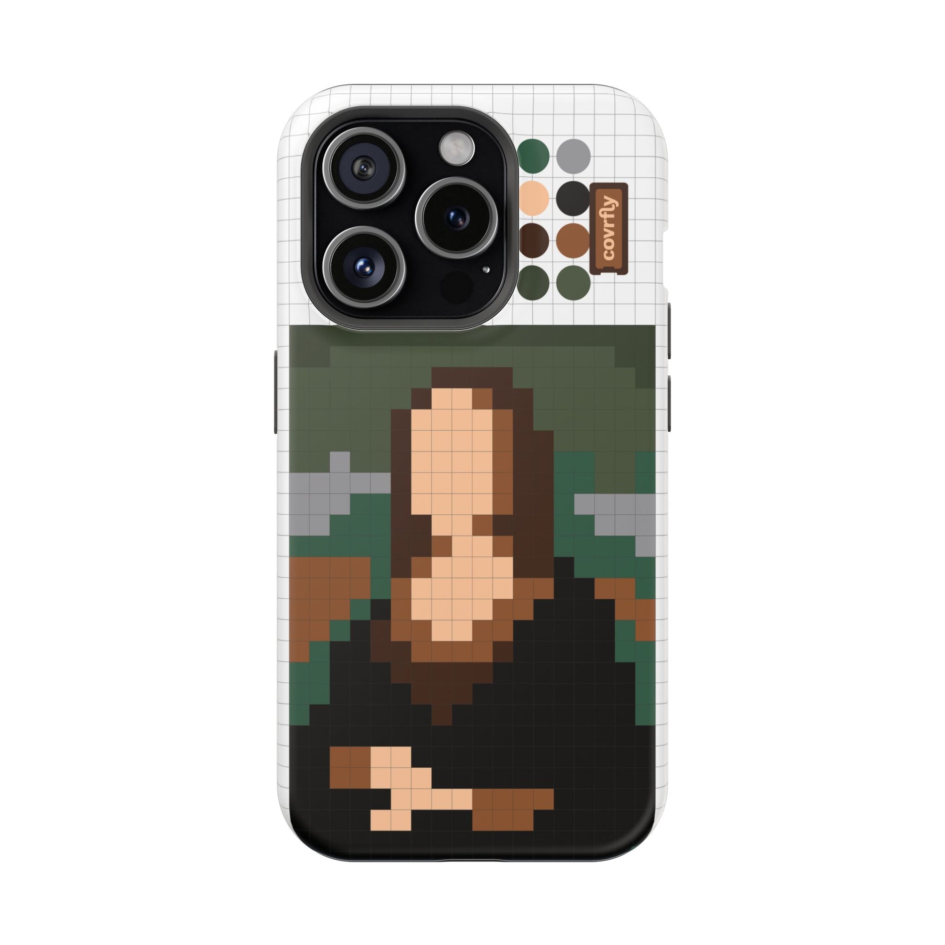 Funda Pixel Lisa para iPhone 15 Pro Matte Premium - View 1 - Diseño Premium covrfly