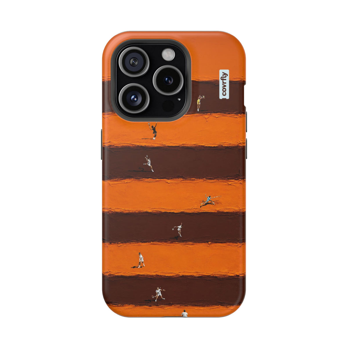 Funda Tenis Miniatura para iPhone 15 Pro Matte Premium - View 1 - Diseño Premium covrfly