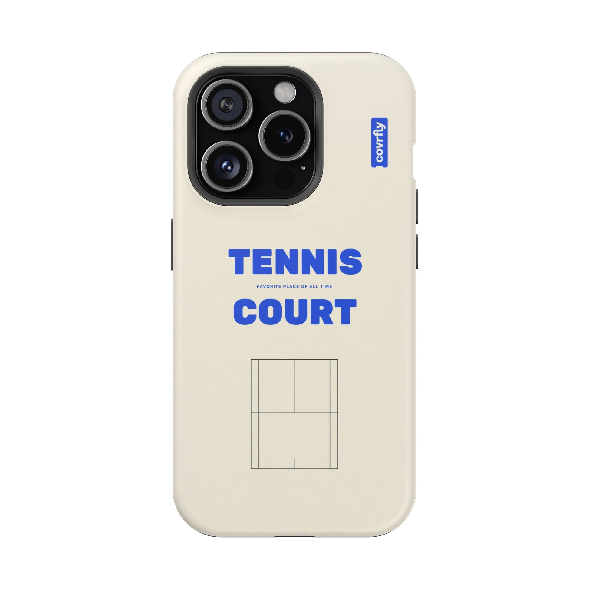 Funda Tennis Court para iPhone 15 Pro Matte Premium - View 1 - Diseño Premium covrfly