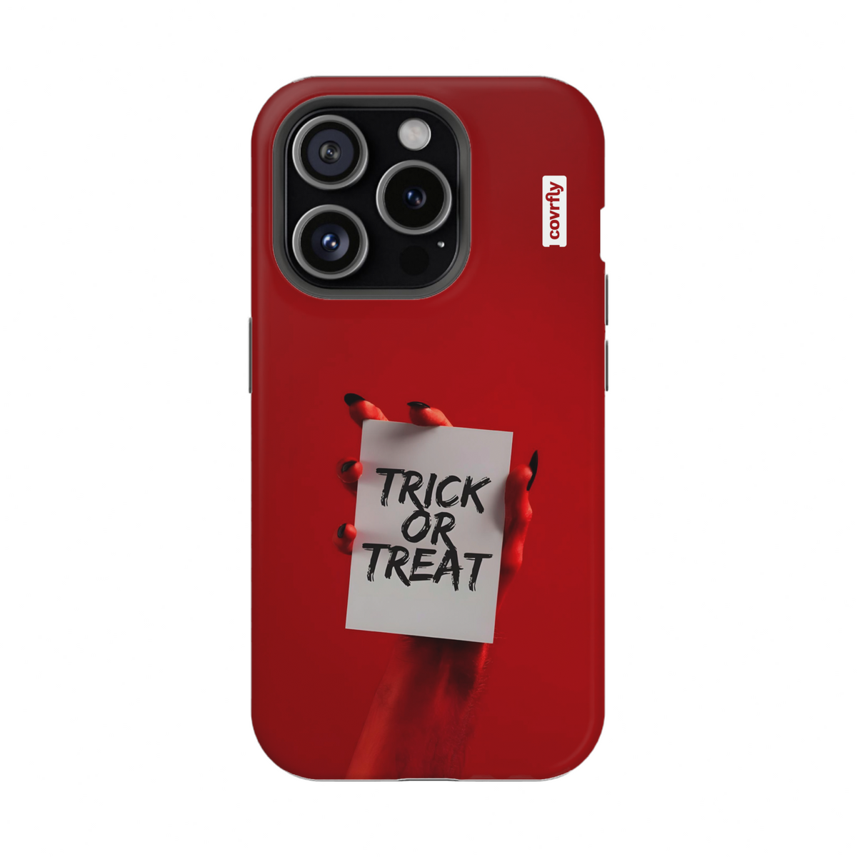 Funda Trick or Treat para iPhone 15 Pro Matte Premium - View 1 - Diseño Premium covrfly