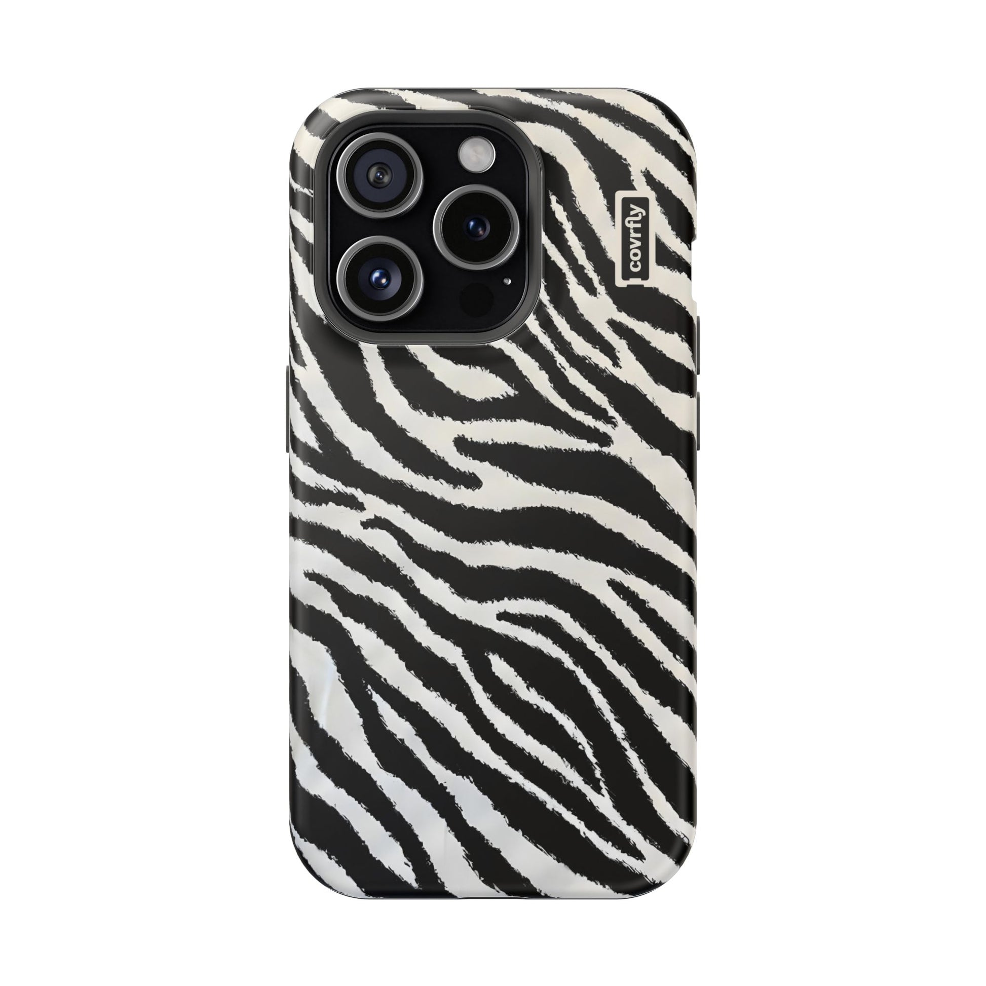 Funda Zebra Mode para iPhone 15 Pro Matte Premium - View 1 - Diseño Premium covrfly