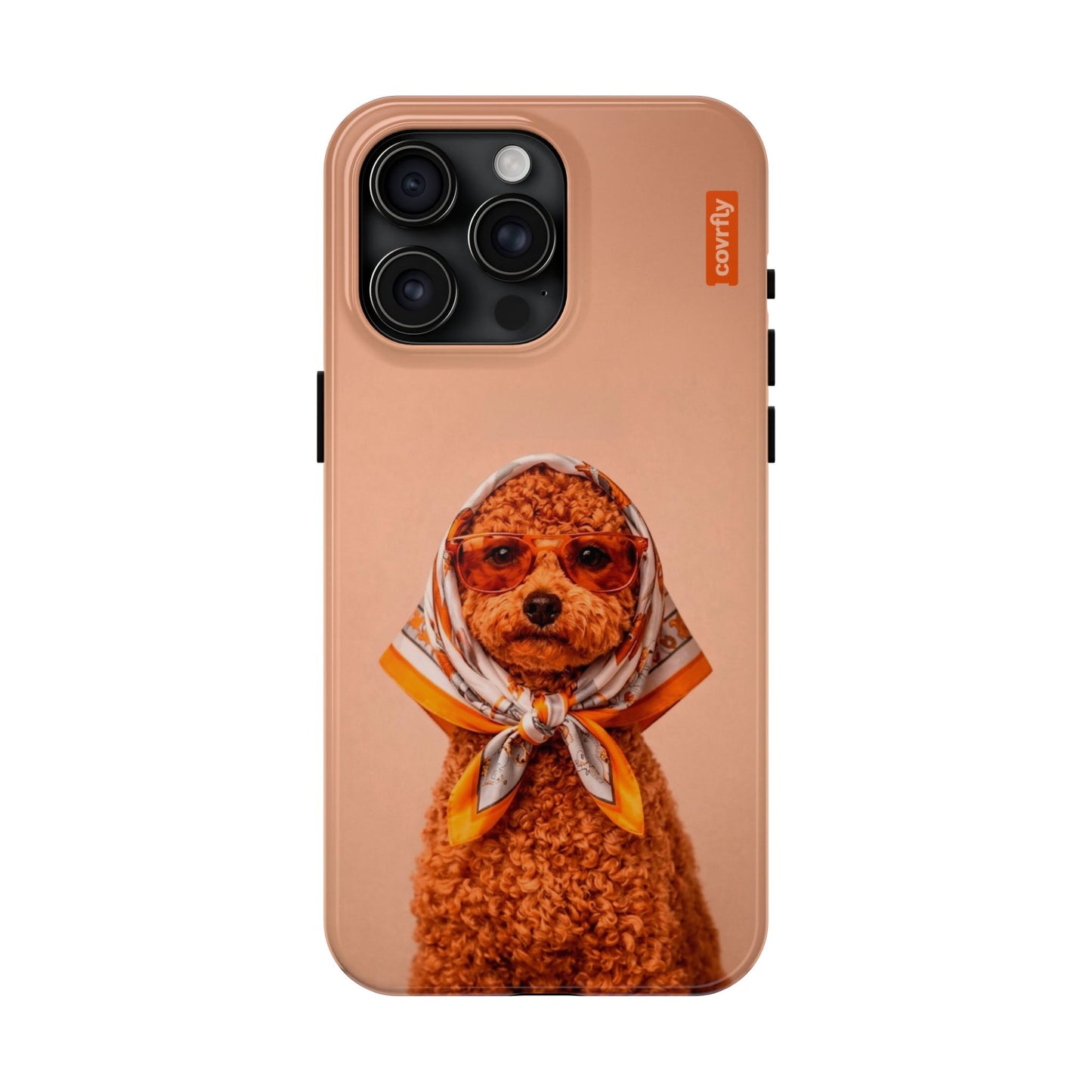 Funda Couture Pup para iPhone 15 Pro Max - View 1 - Diseño Premium covrfly