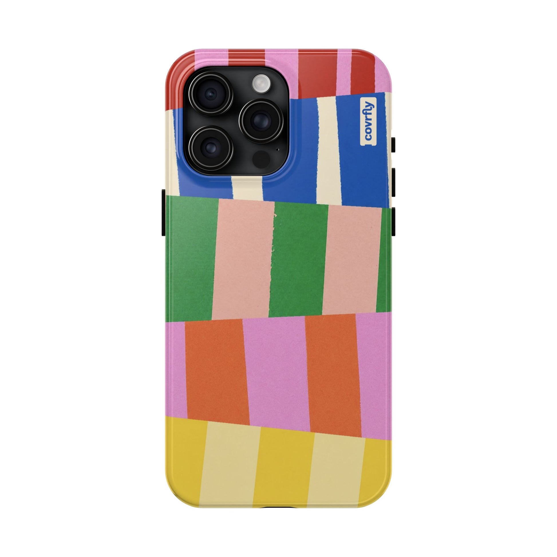 Funda Franjas Rotas para iPhone 15 Pro Max - View 1 - Diseño Premium covrfly