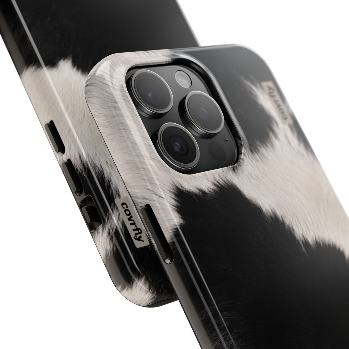 Funda Blanco, negro, punto. para iPhone 15 Pro Max - View 2 - Diseño Premium covrfly