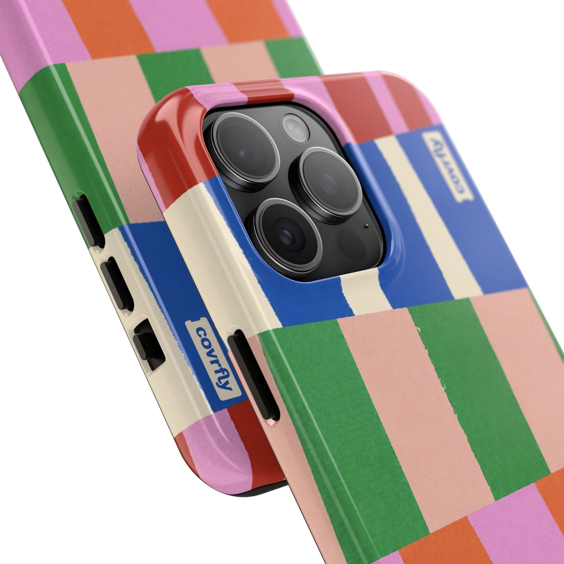 Funda Franjas Rotas para iPhone 15 Pro Max - View 2 - Diseño Premium covrfly