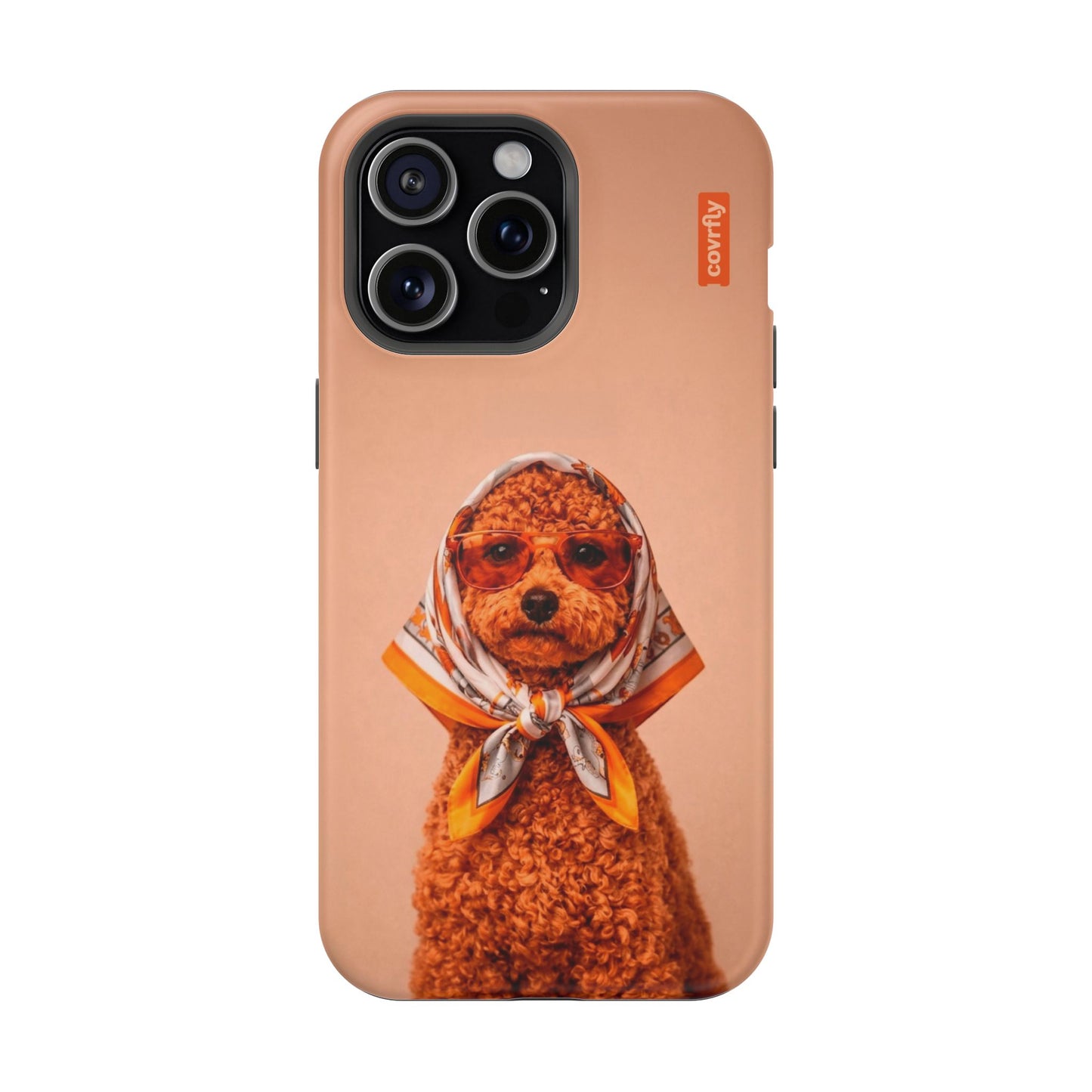 Funda Couture Pup para iPhone 15 Pro Max Matte Premium - View 1 - Diseño Premium covrfly