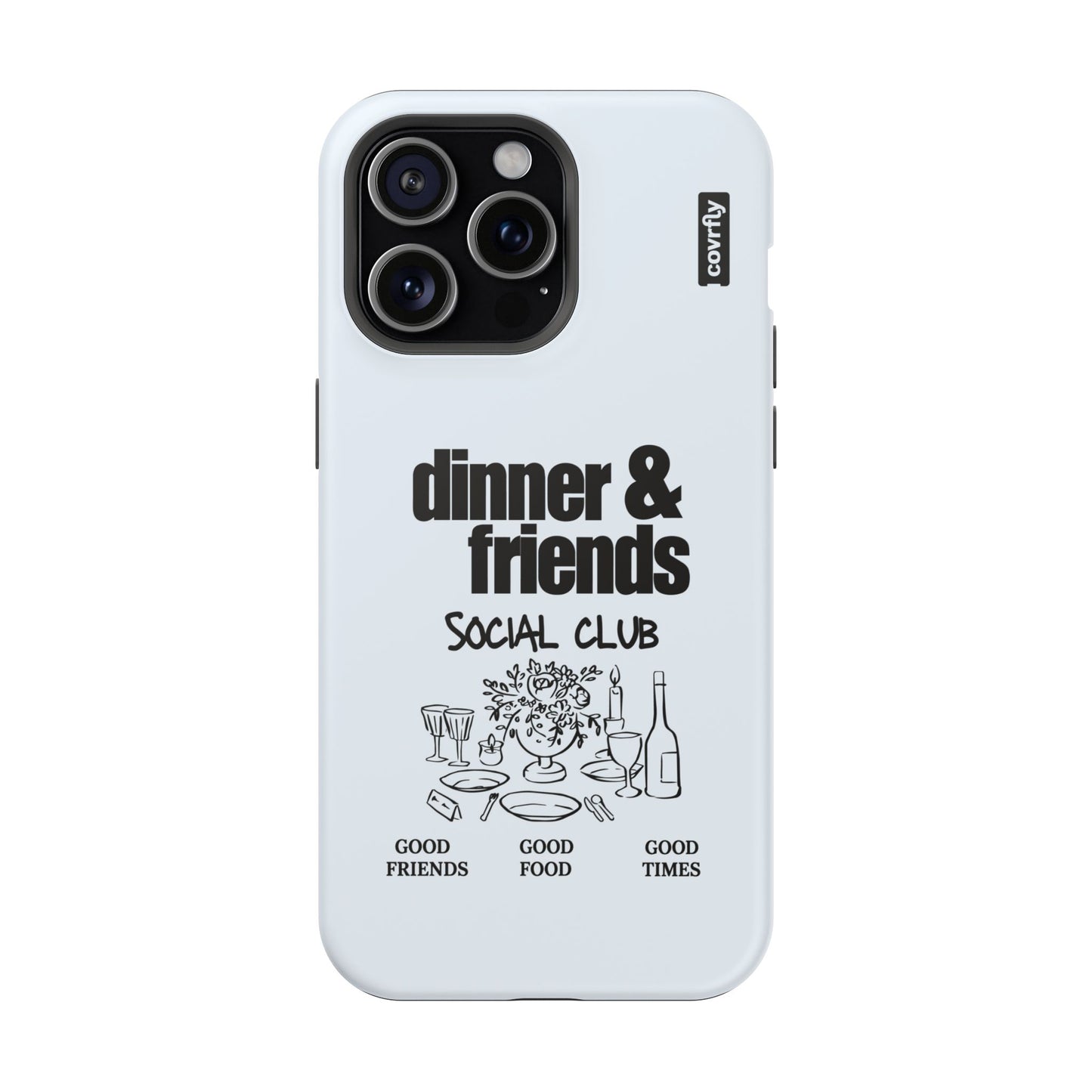 Funda Dinner & Friends para iPhone 15 Pro Max Matte Premium - View 1 - Diseño Premium covrfly