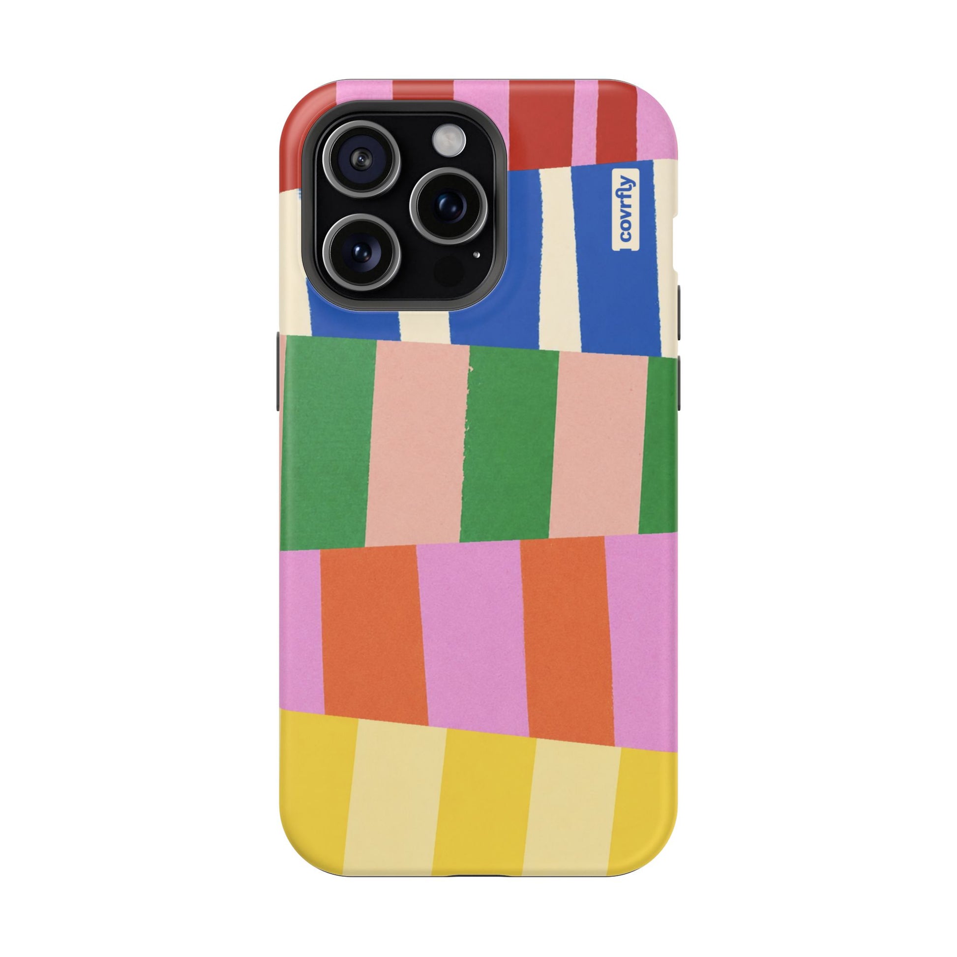 Funda Franjas Rotas para iPhone 15 Pro Max Matte Premium - View 1 - Diseño Premium covrfly
