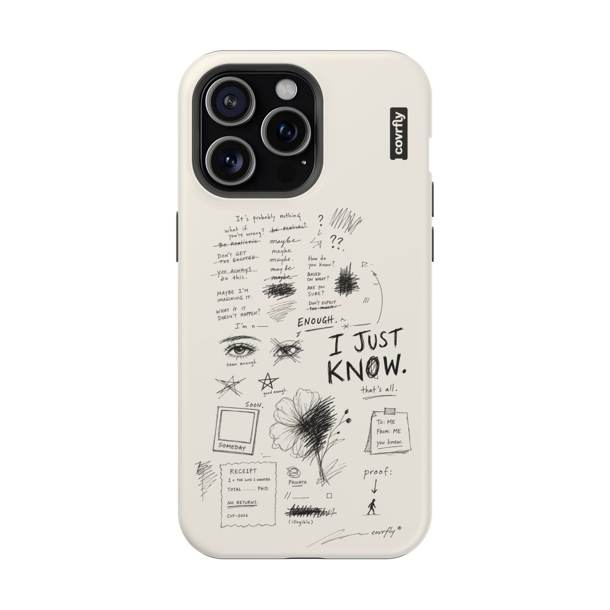 Funda I Just Know para iPhone 15 Pro Max Matte Premium - View 1 - Diseño Premium covrfly