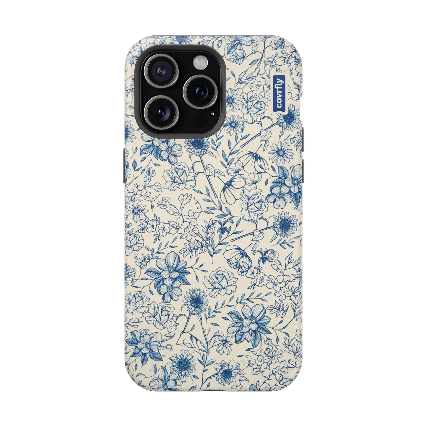 Funda Línea Botánica para iPhone 15 Pro Max Matte Premium - View 1 - Diseño Premium covrfly