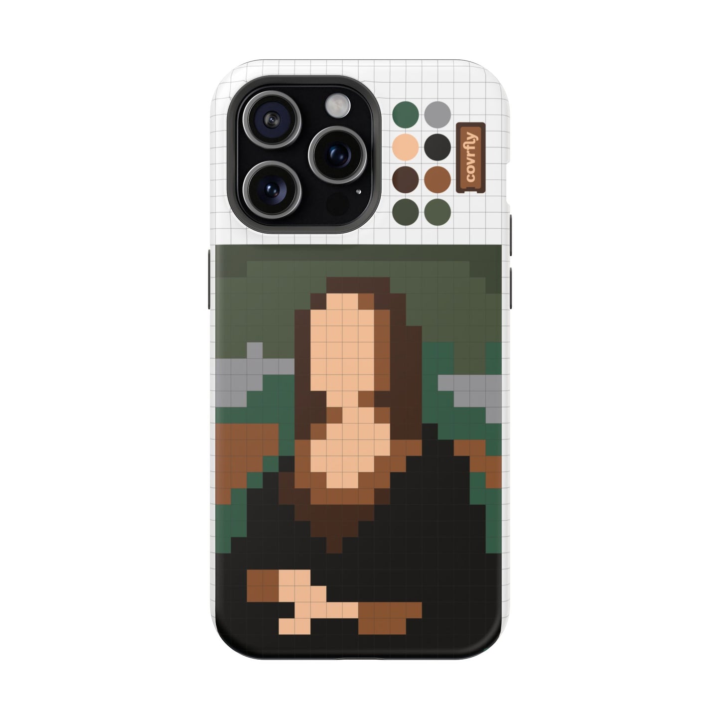 Funda Pixel Lisa para iPhone 15 Pro Max Matte Premium - View 1 - Diseño Premium covrfly