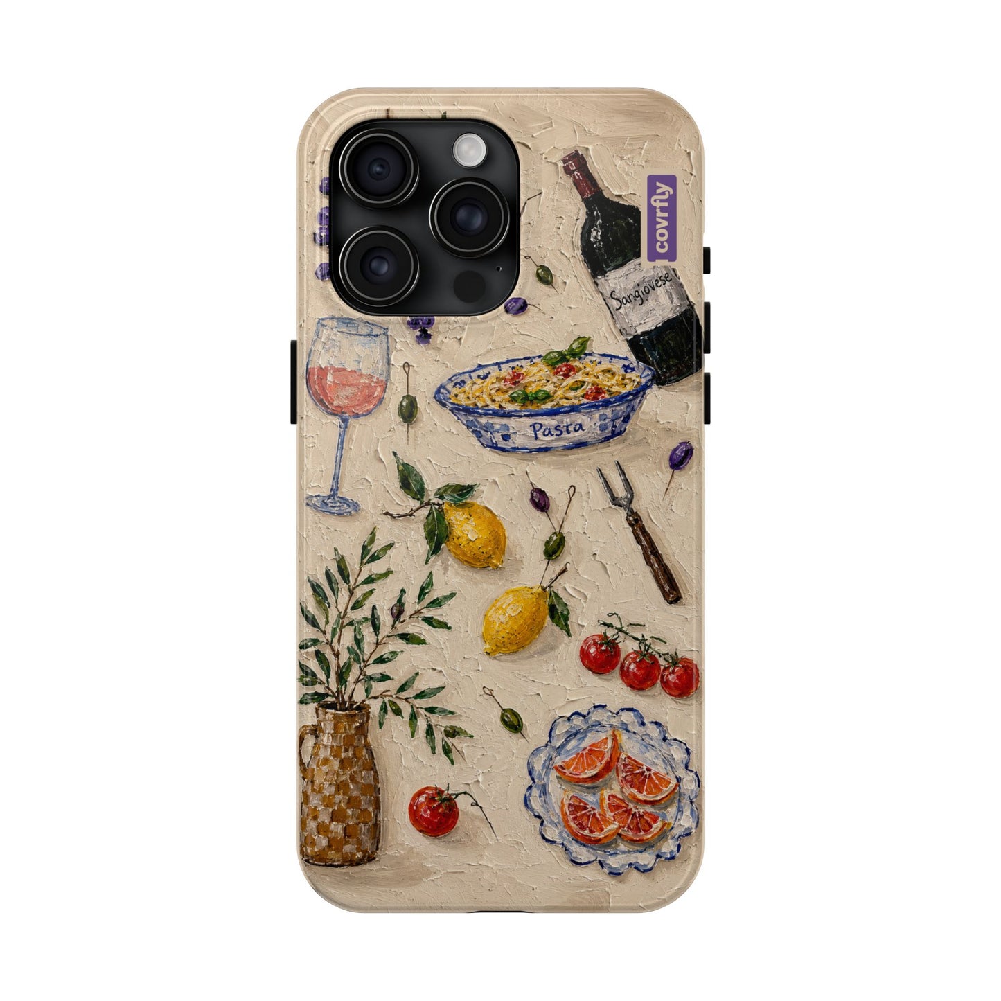Funda Trattoria para iPhone 15 Pro Max Matte Premium - View 1 - Diseño Premium covrfly
