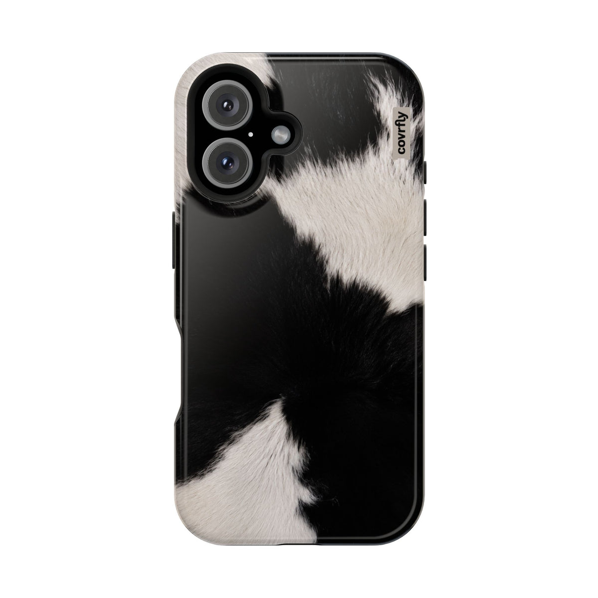 Funda Blanco, negro, punto. para iPhone 16 - View 1 - Diseño Premium covrfly