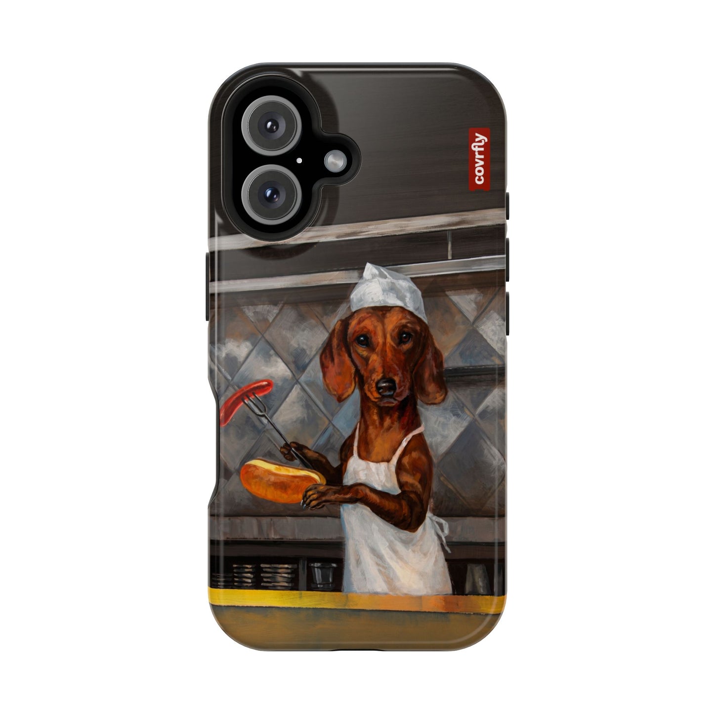 Funda Chef Salchicha para iPhone 16 - View 1 - Diseño Premium covrfly