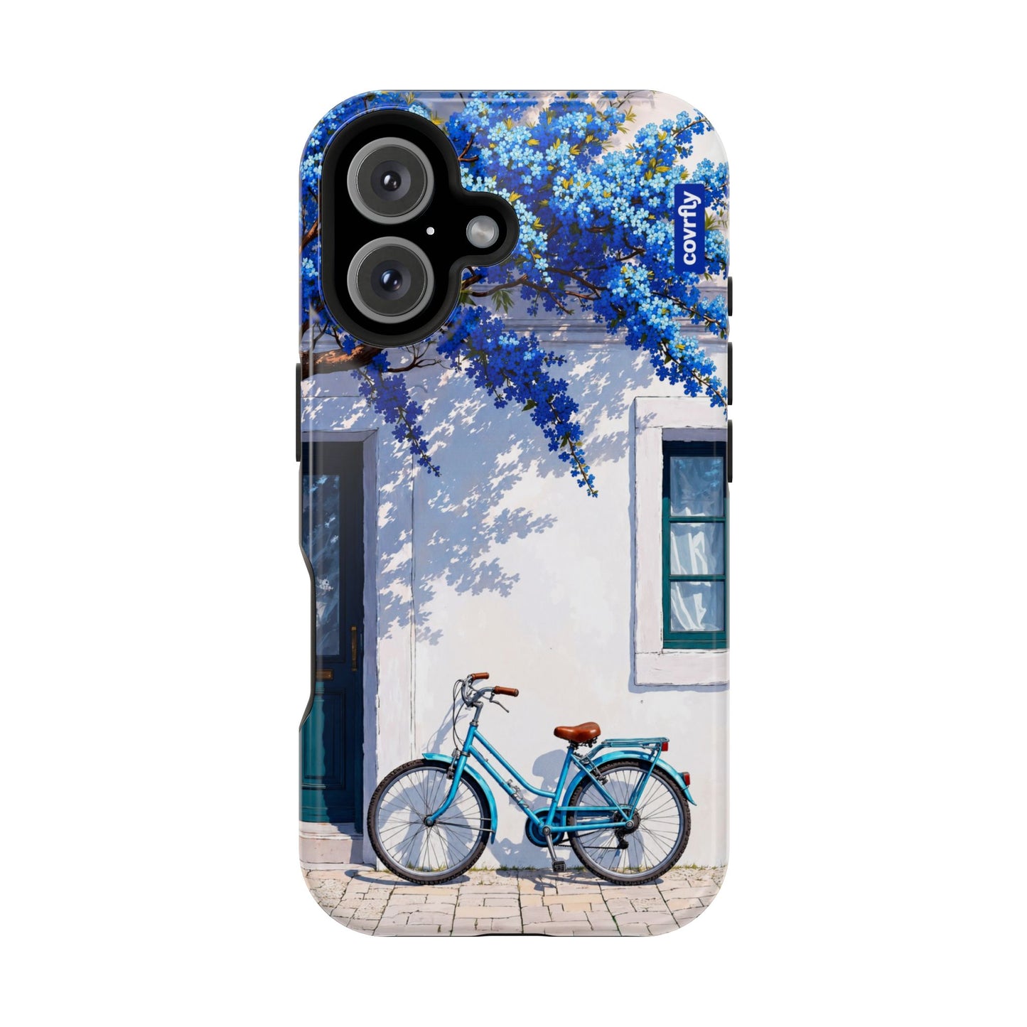 Funda Flores & Ruedas para iPhone 16 - View 1 - Diseño Premium covrfly